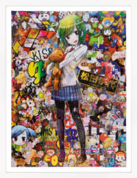 Harajuku Kiss (framed hand signed lithograph) by Mr. at GallArt.com