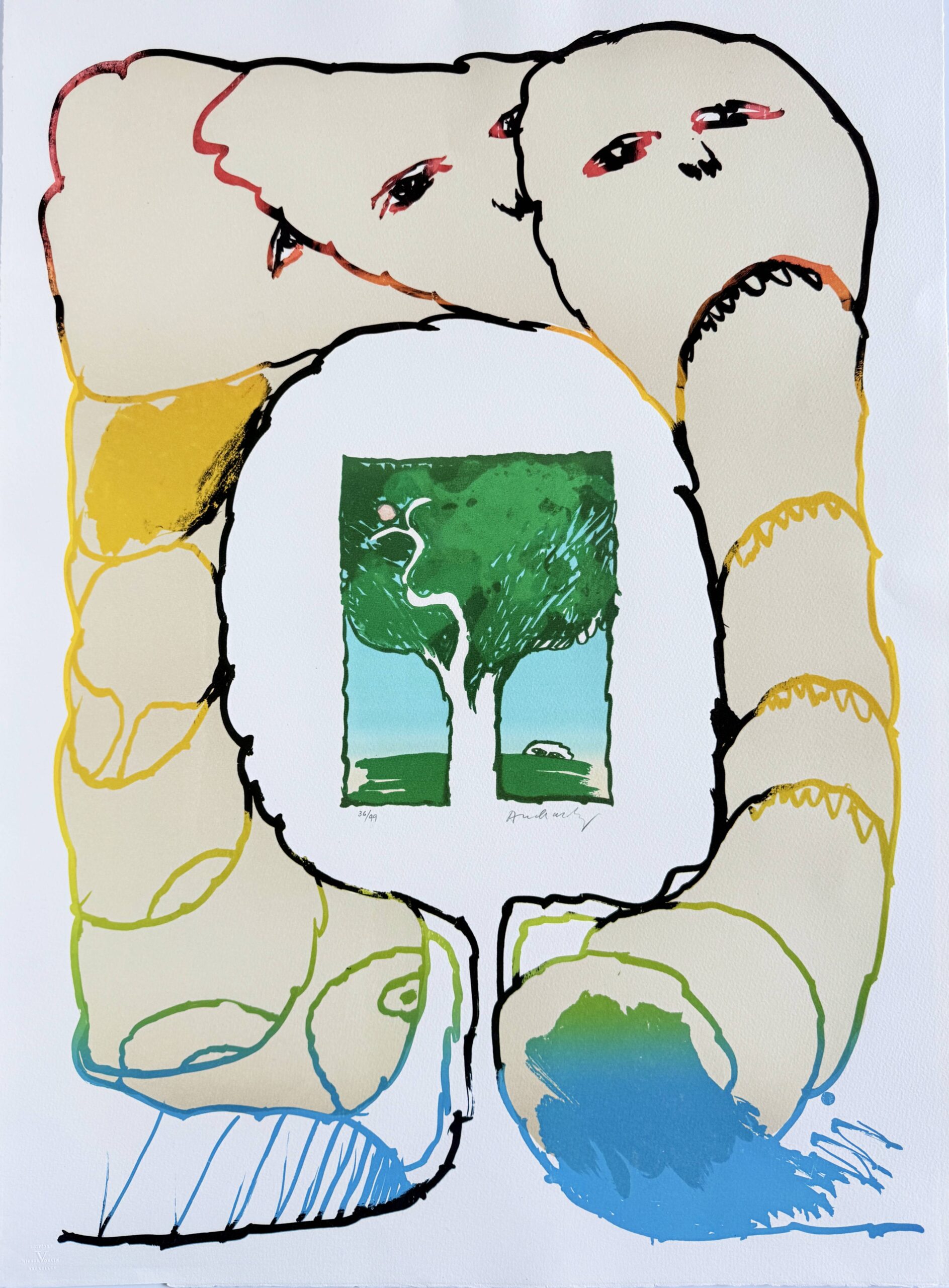 Retour aux sources by Pierre Alechinsky