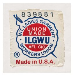 International Ladies Garment Workers Union, Made in USA, Clothing Tag by Analia Saban at Mixografia