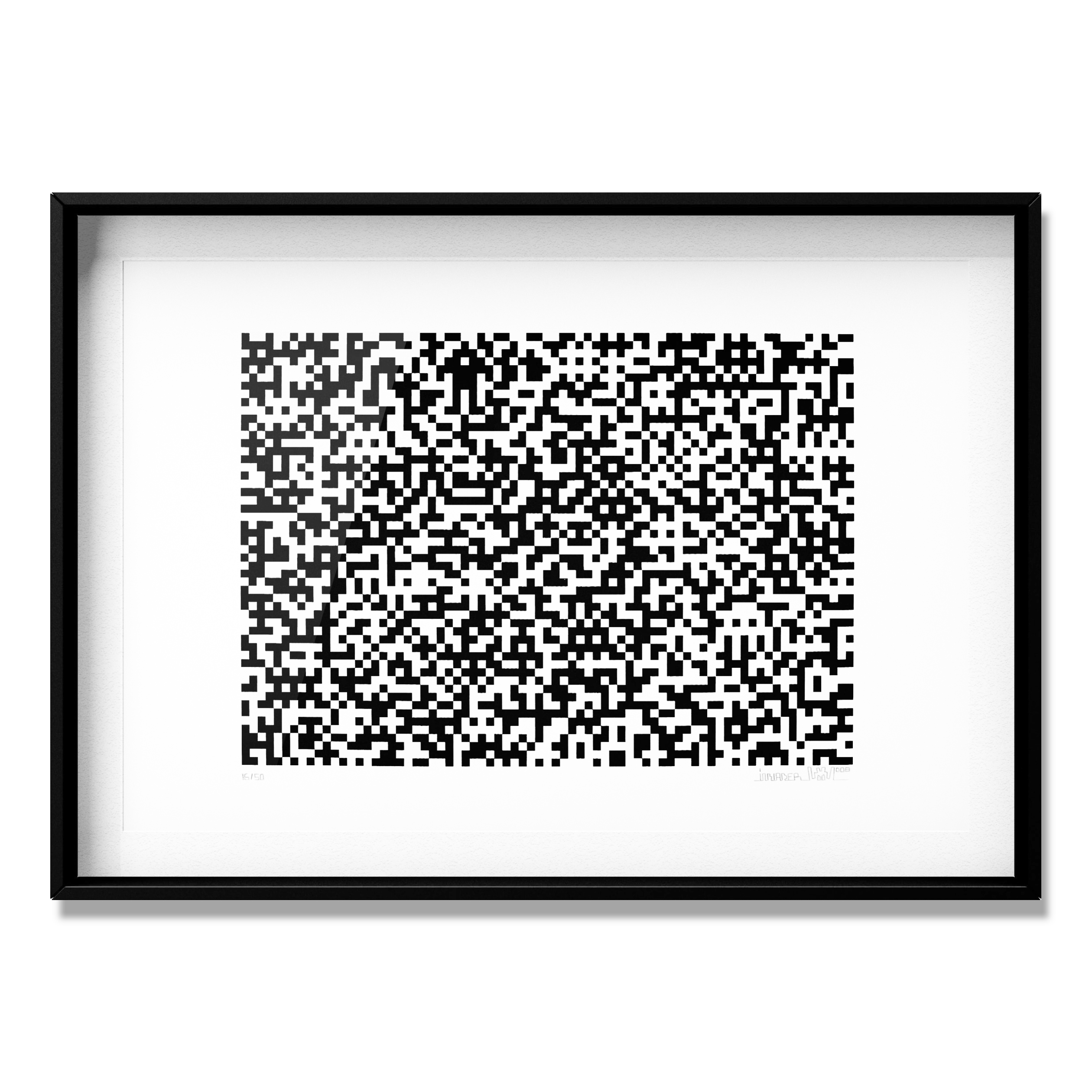 Binary Code (Black) by Invader