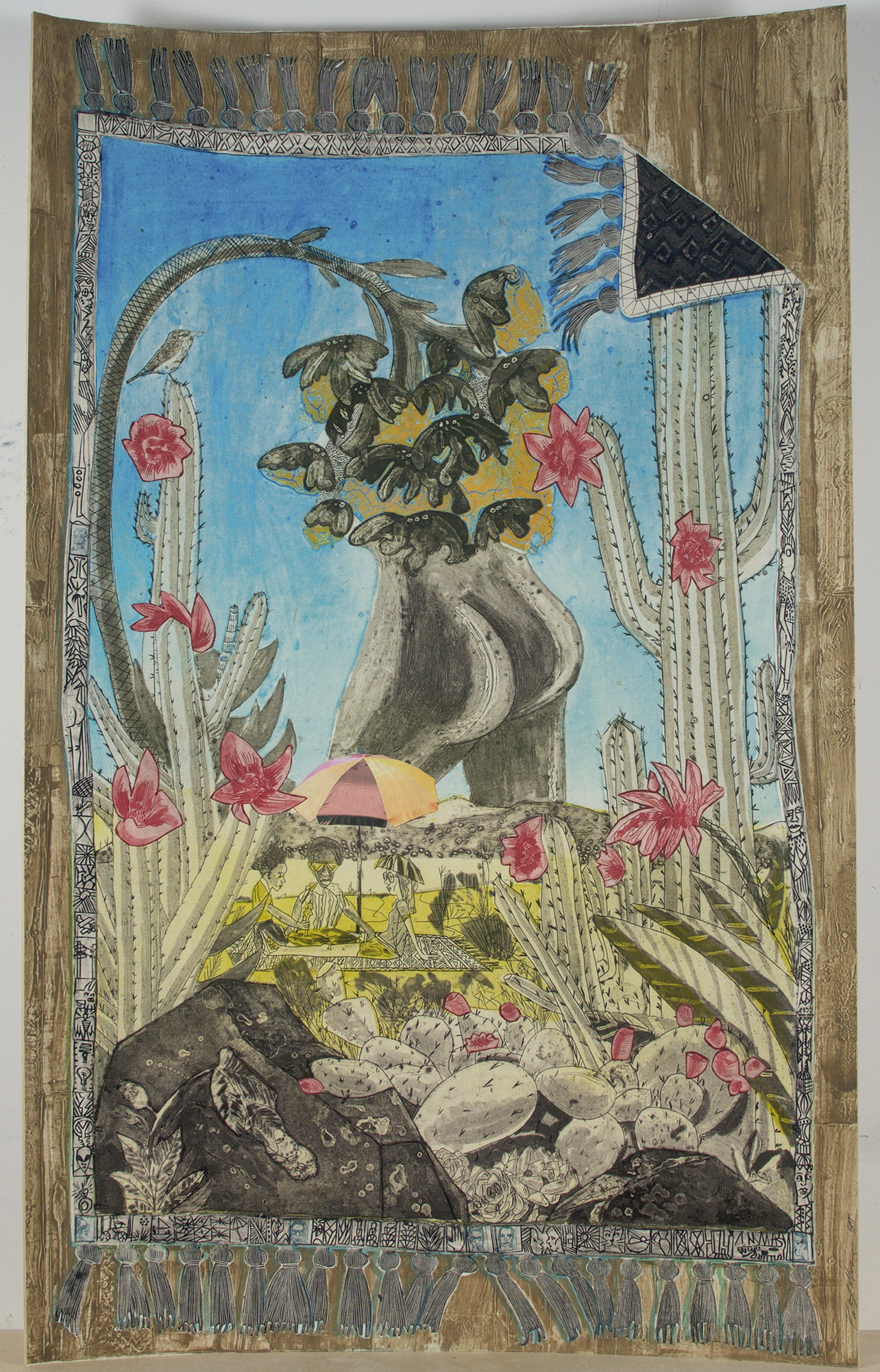 In the Desert: Mooning by Paula Wilson