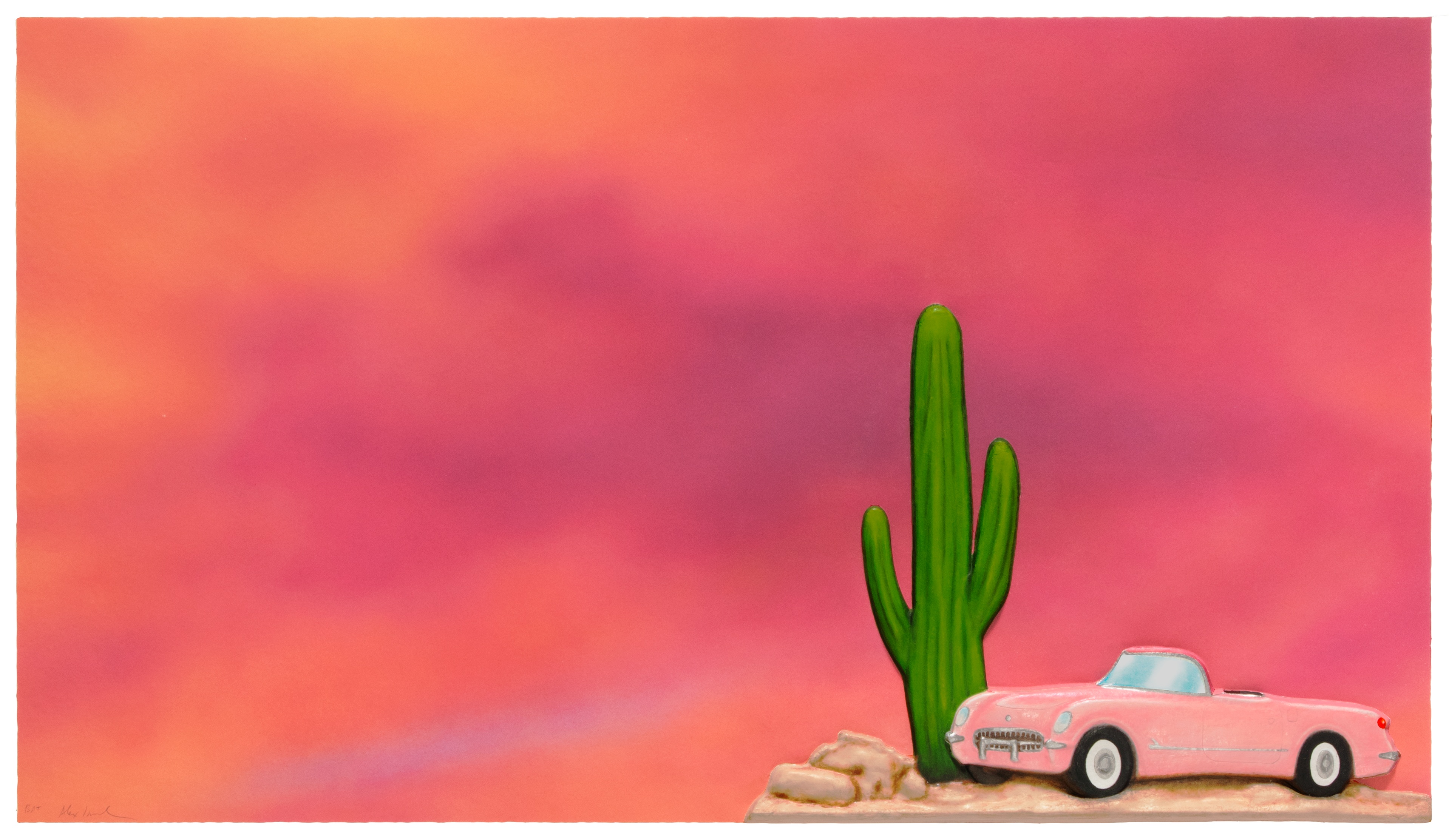 Desperado (Pink Car) by Alex Israel