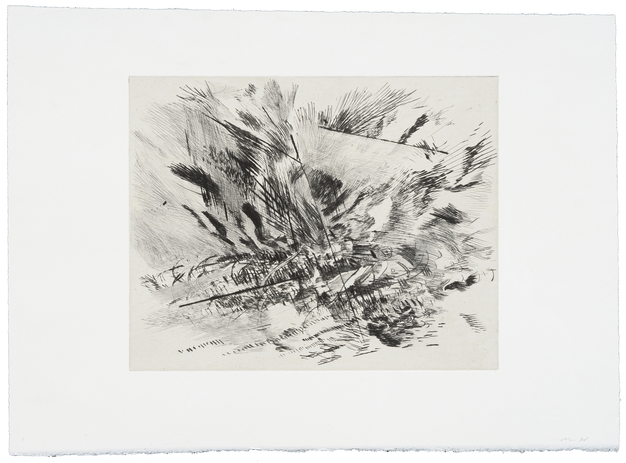 Untitled (Grey Area) by Julie Mehretu