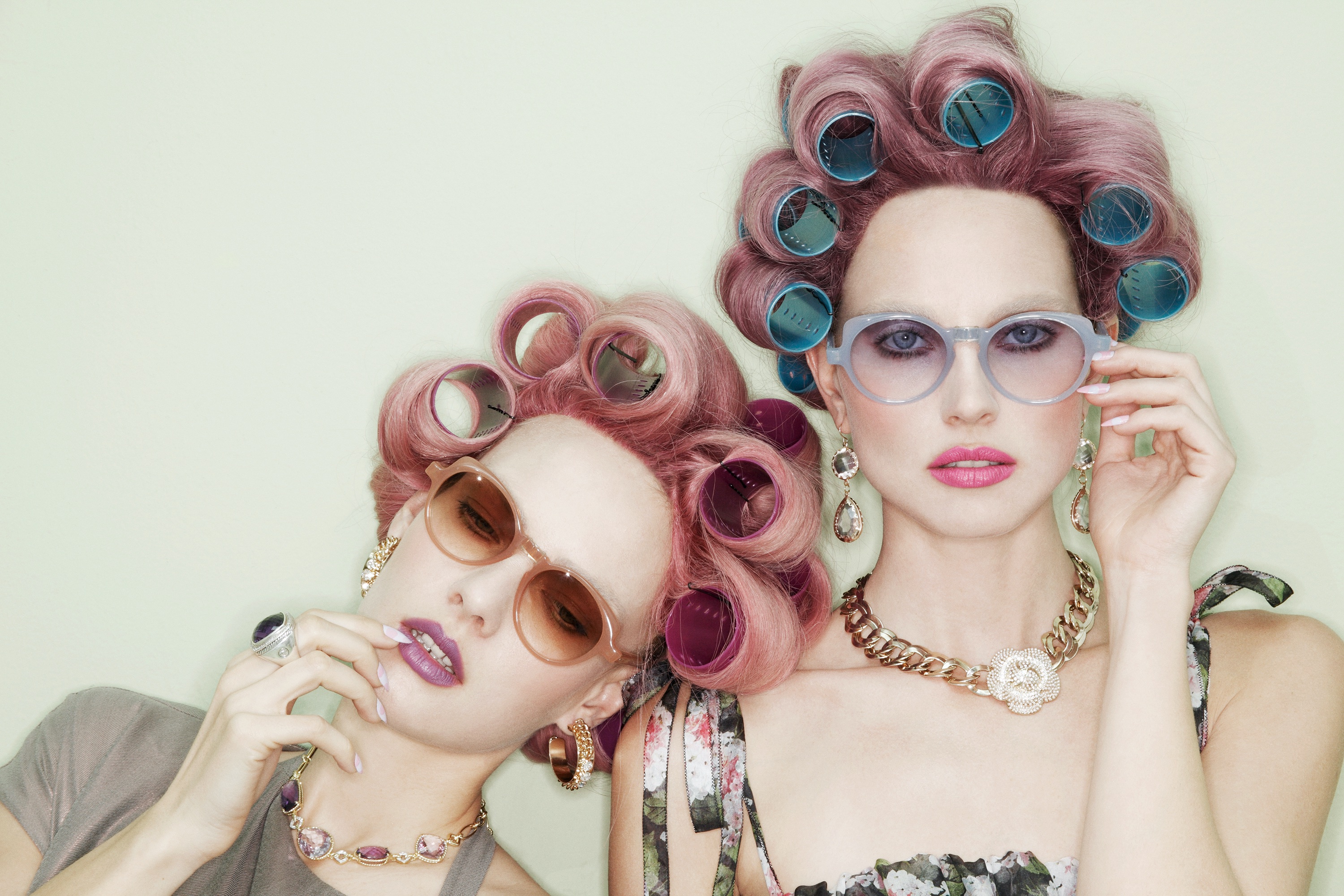 Friends In Hair Rollers by Jamie Nelson