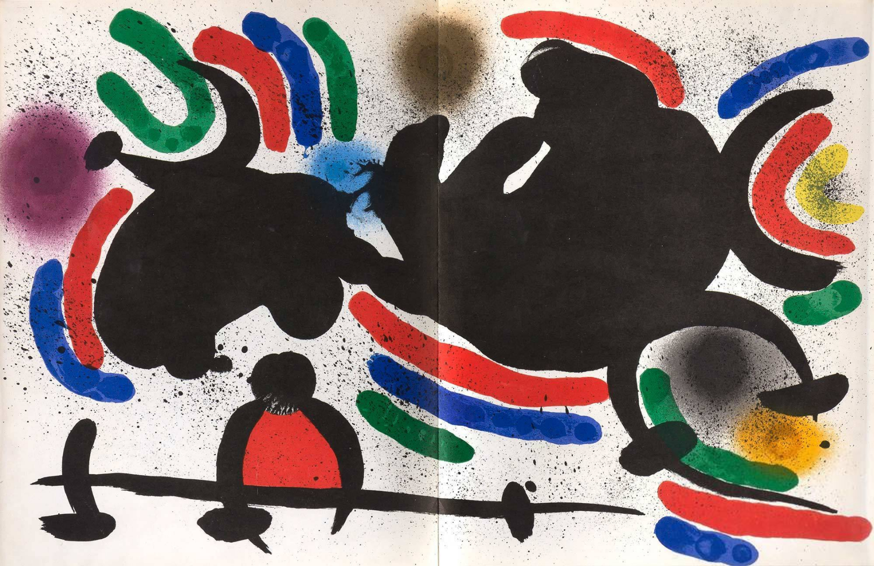 Litografía original IV by Joan Miró