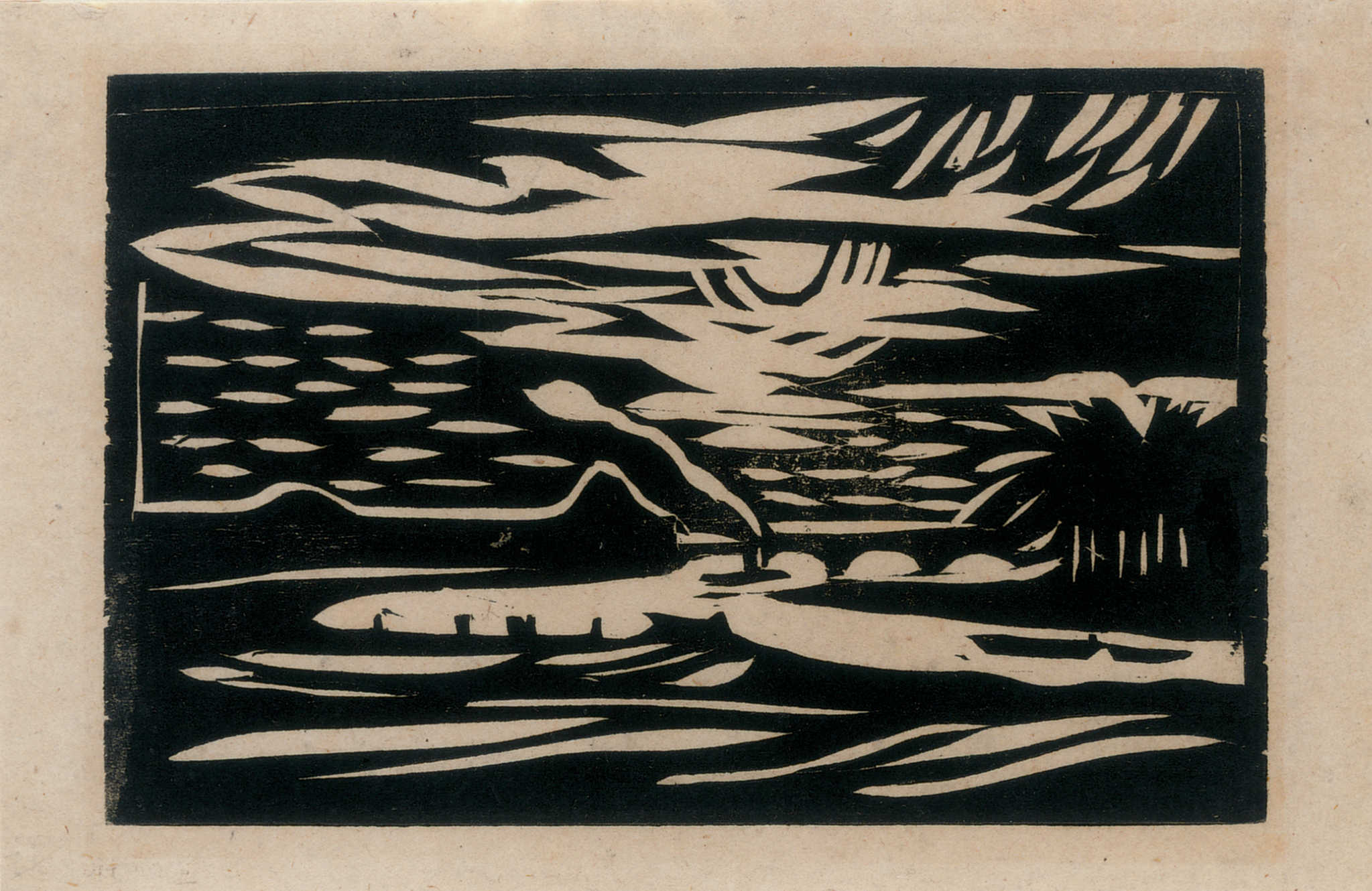 Sonnenuntergang by Ernst Ludwig Kirchner