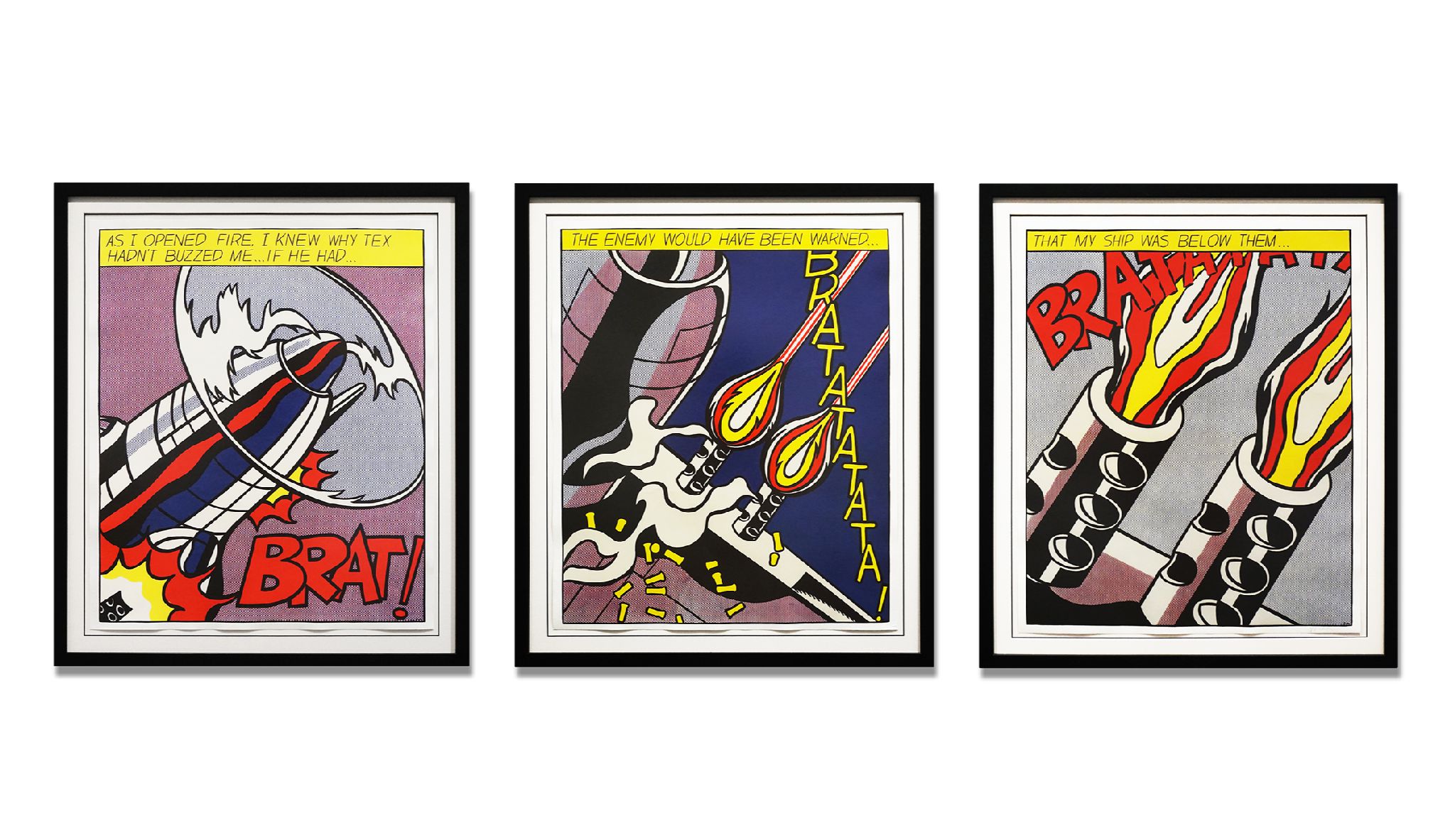 As I Opened Fire by Roy Lichtenstein
