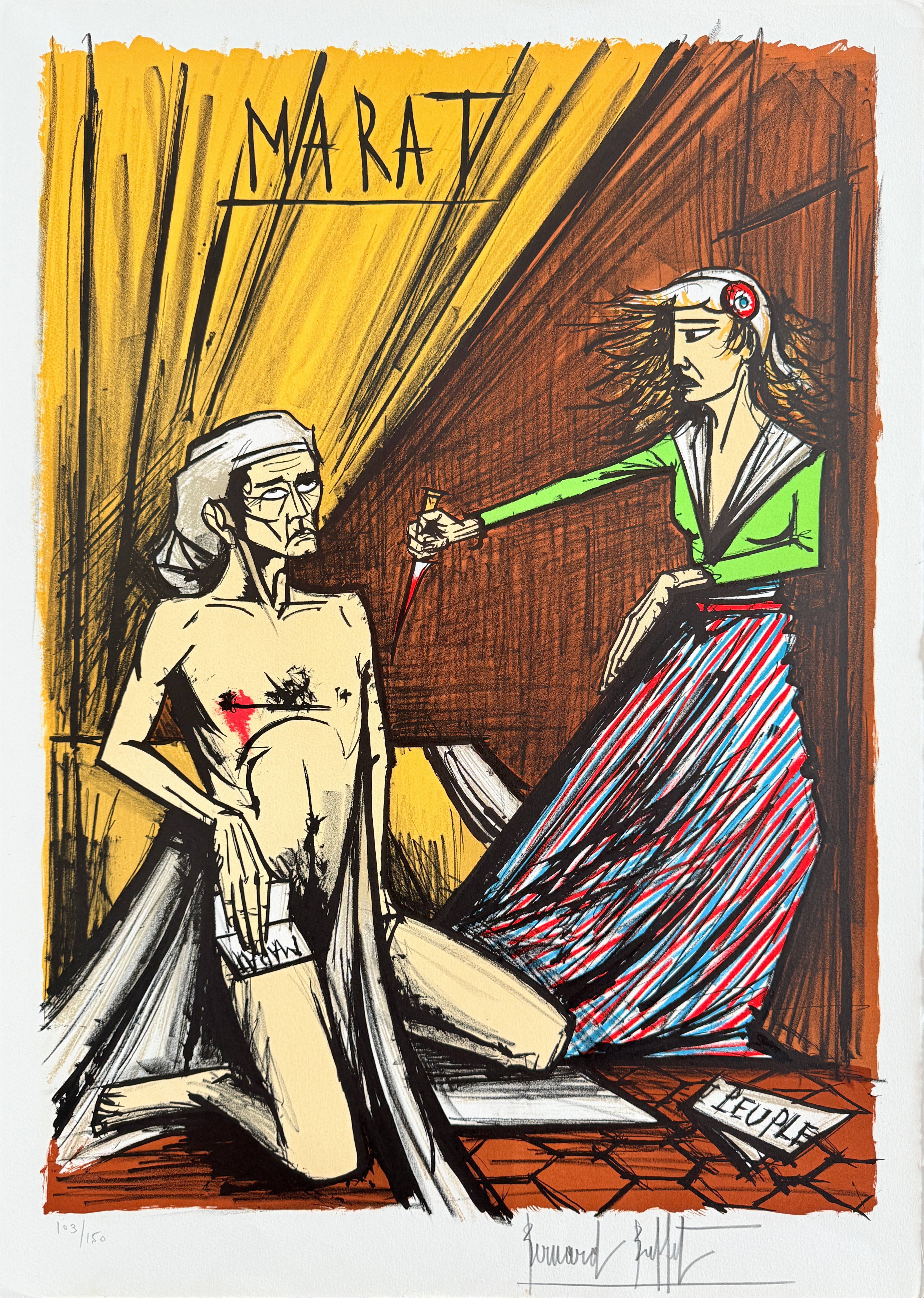 La Mort de Marat by Bernard Buffet