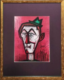 Le Clown Rouge by Bernard Buffet at Epicentrum Art Gallery
