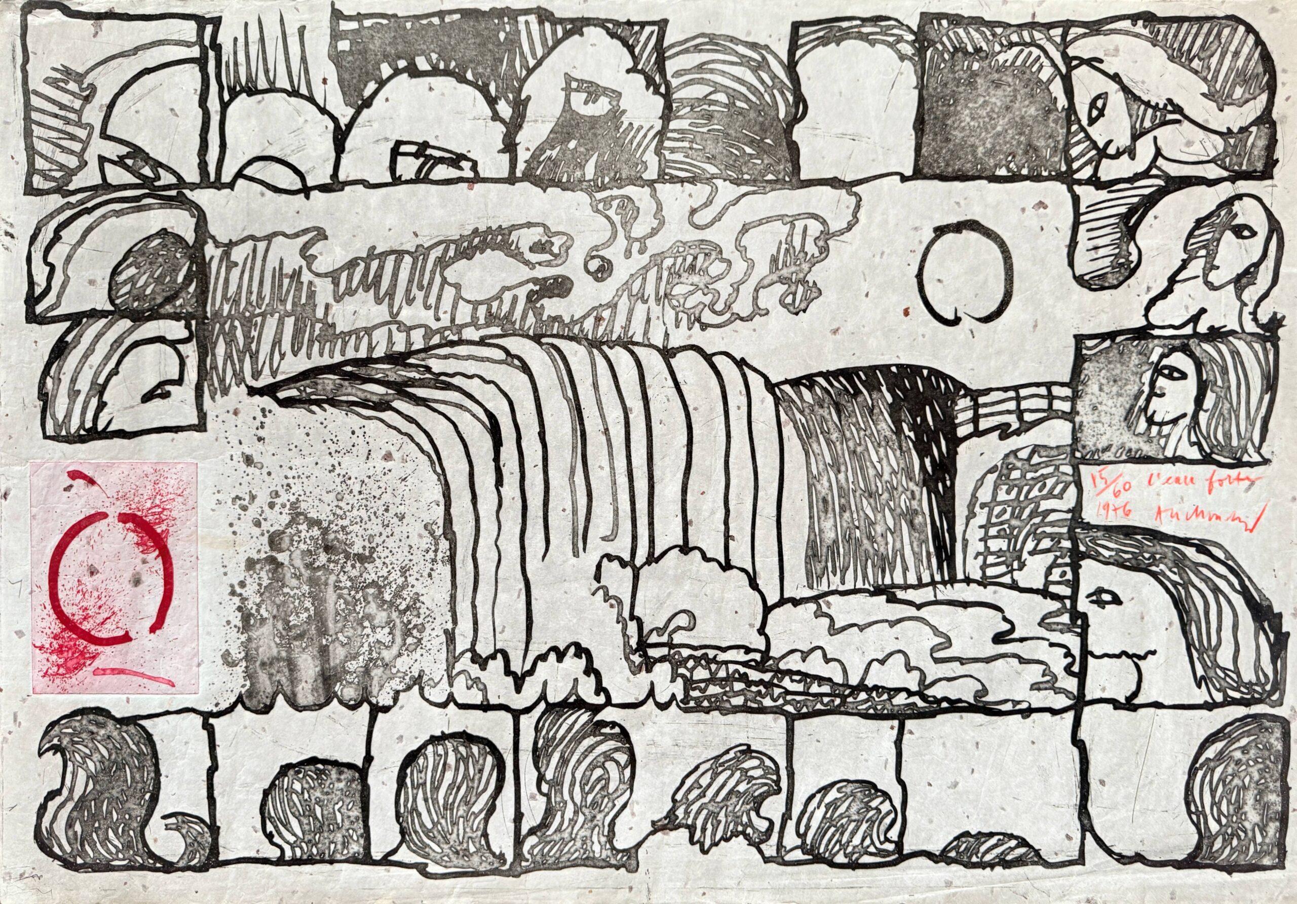L’eau forte by Pierre Alechinsky