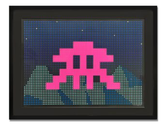 L.e.d. by Invader at Taglialatella Galleries