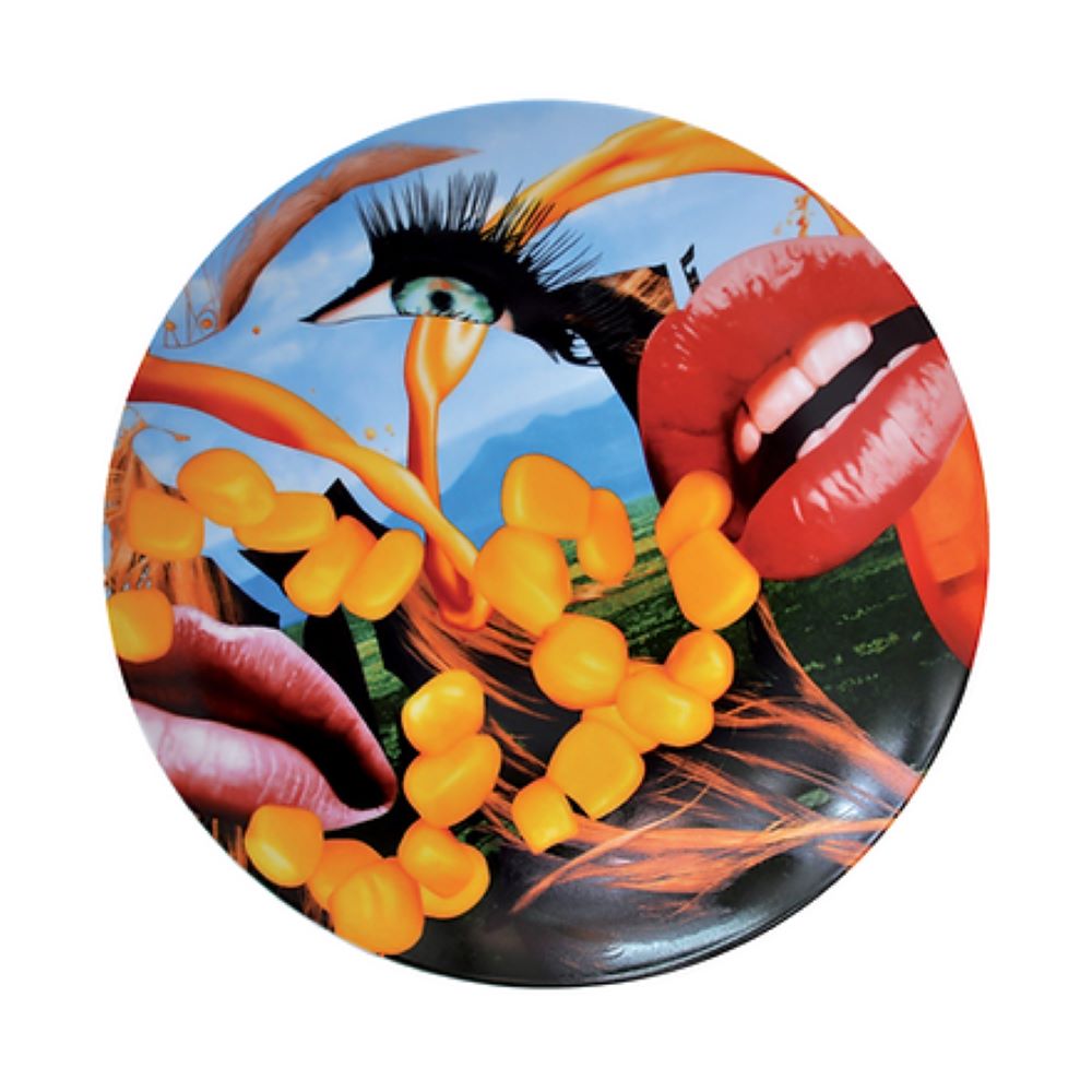 Lips Coupe Plate by Jeff Koons