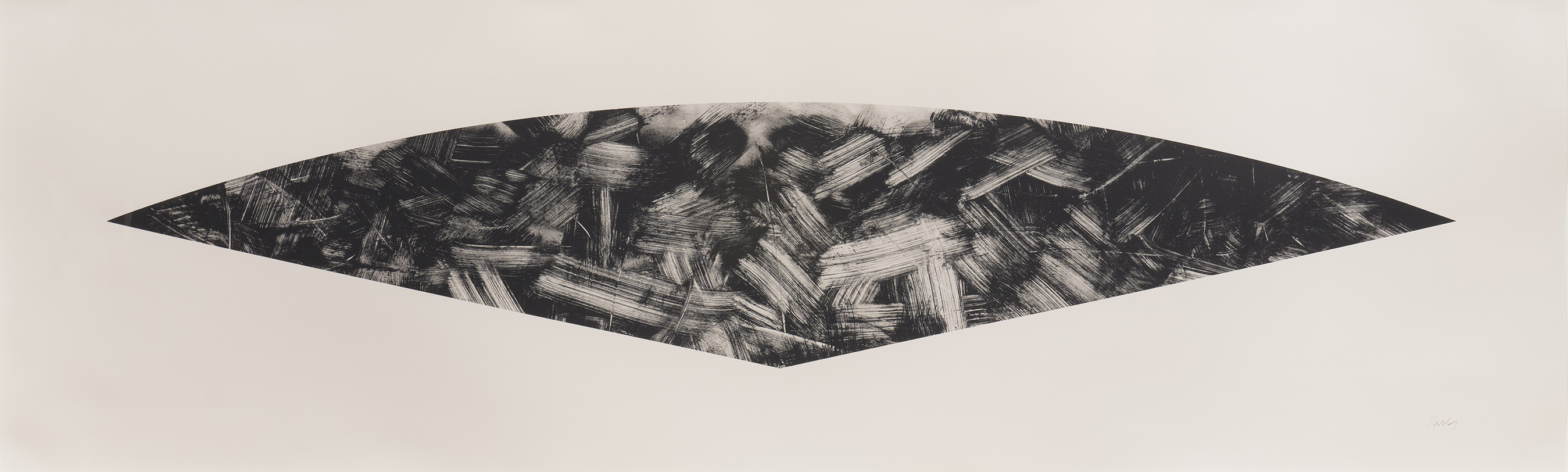 Dark Gray Curve (State I) by Ellsworth Kelly