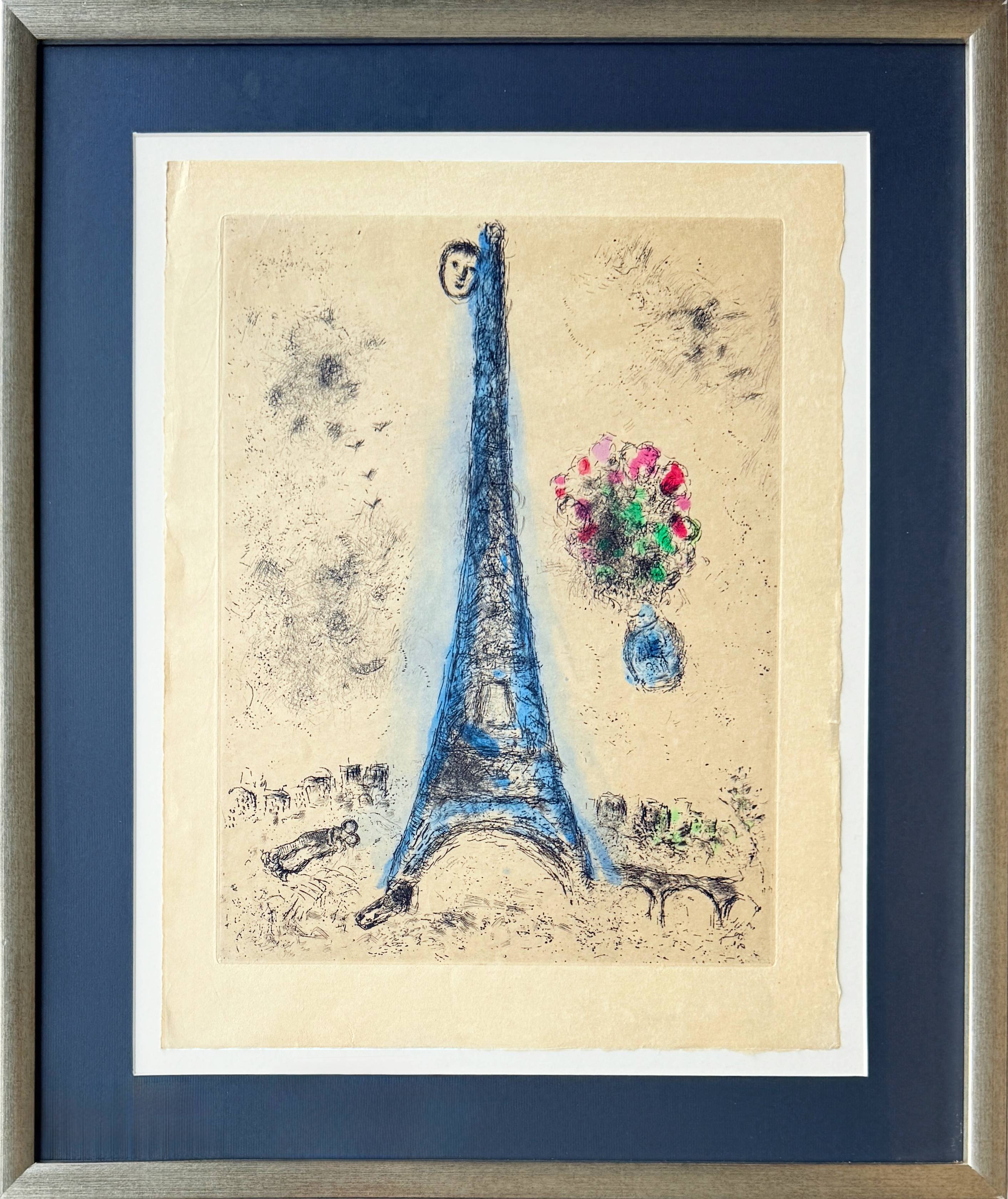Celui qui dit les choses sans rien dire, Planche I by Marc Chagall