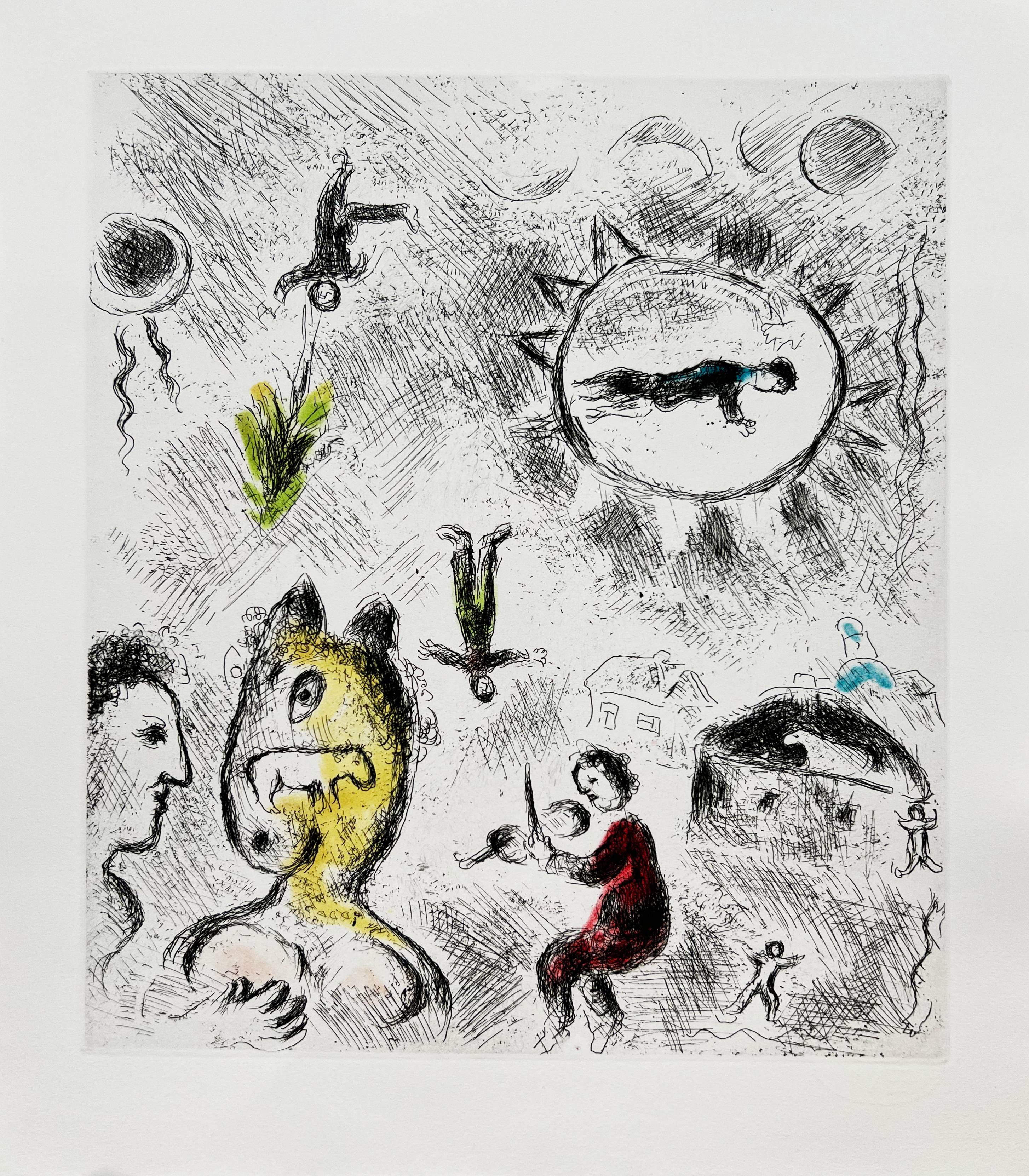 Celui qui dit les choses sans rien dire, Planche XXV by Marc Chagall
