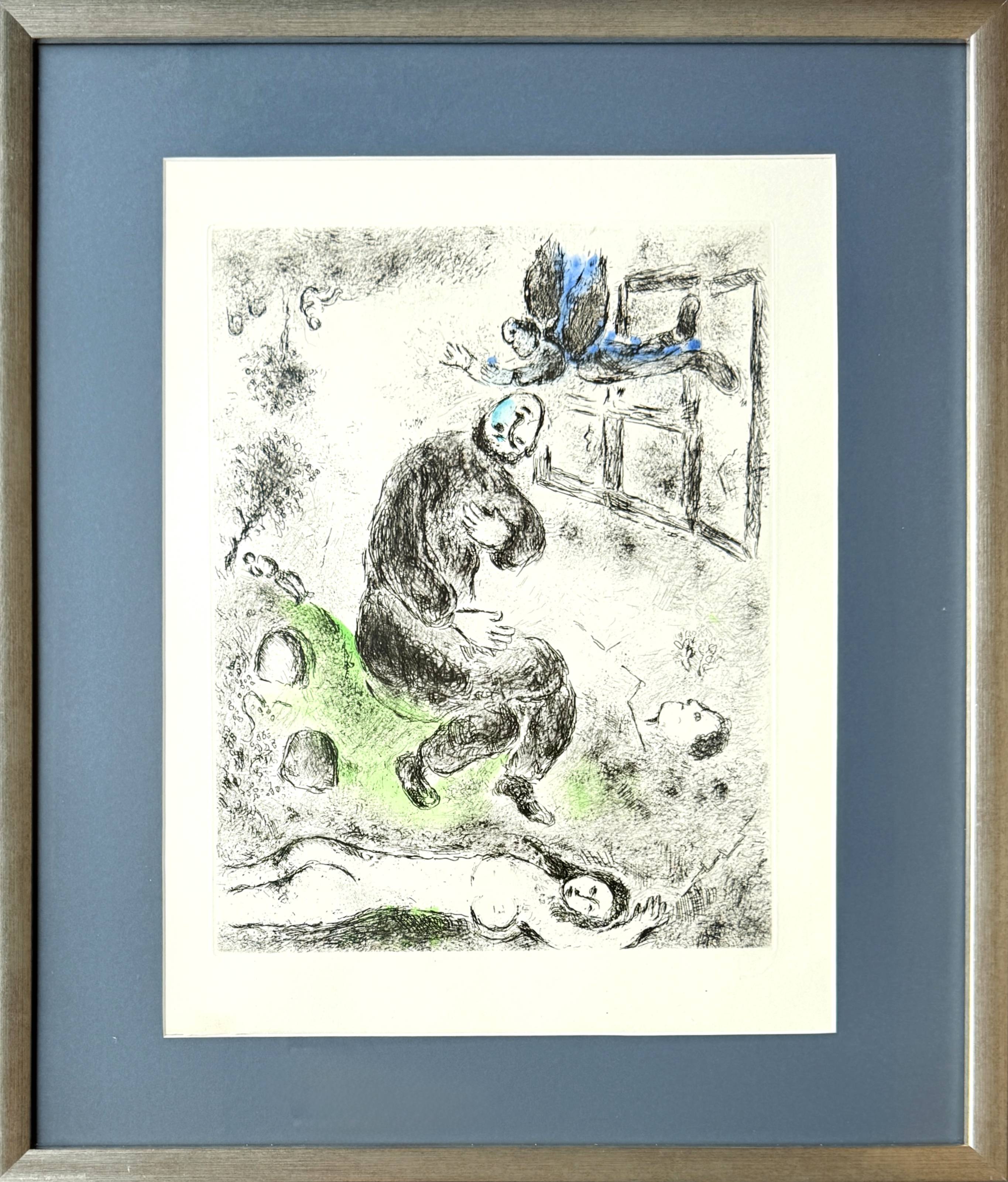 Celui qui dit les choses sans rien dire, Planche XII by Marc Chagall