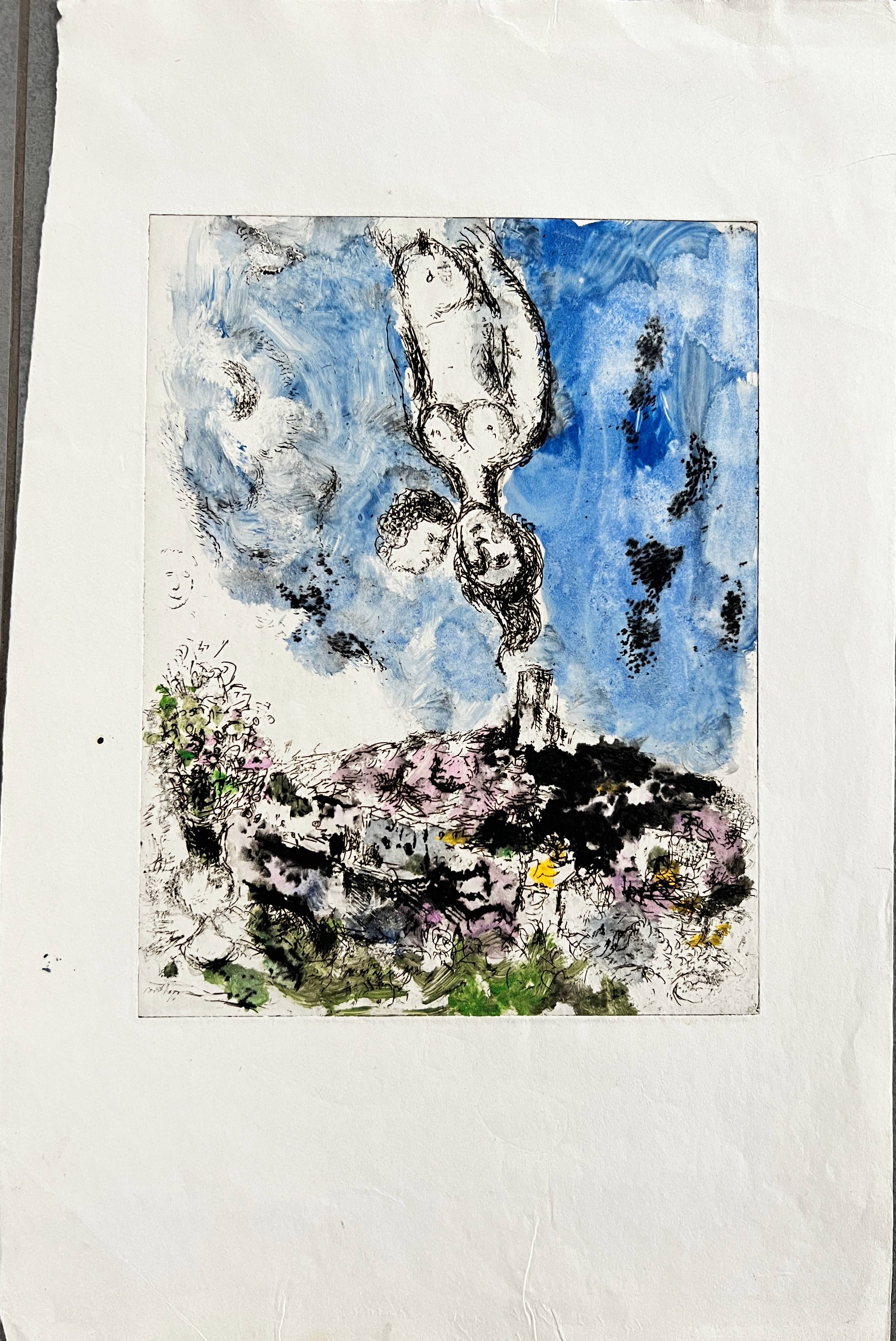 La nuit des amoureux à Saint-Paul by Marc Chagall