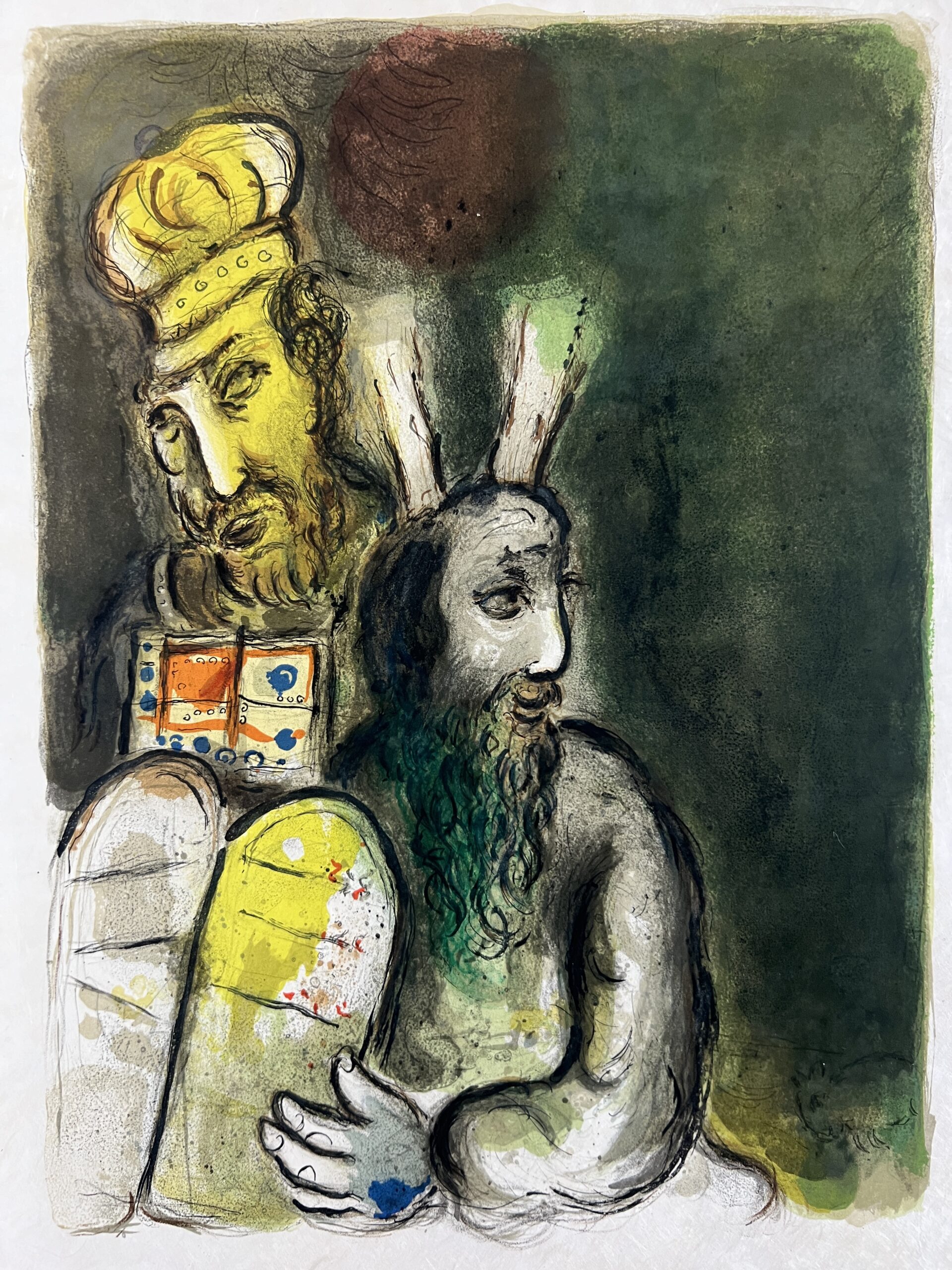 Moreover they made garments of ministration to minister in the Sanctuarie… by Marc Chagall