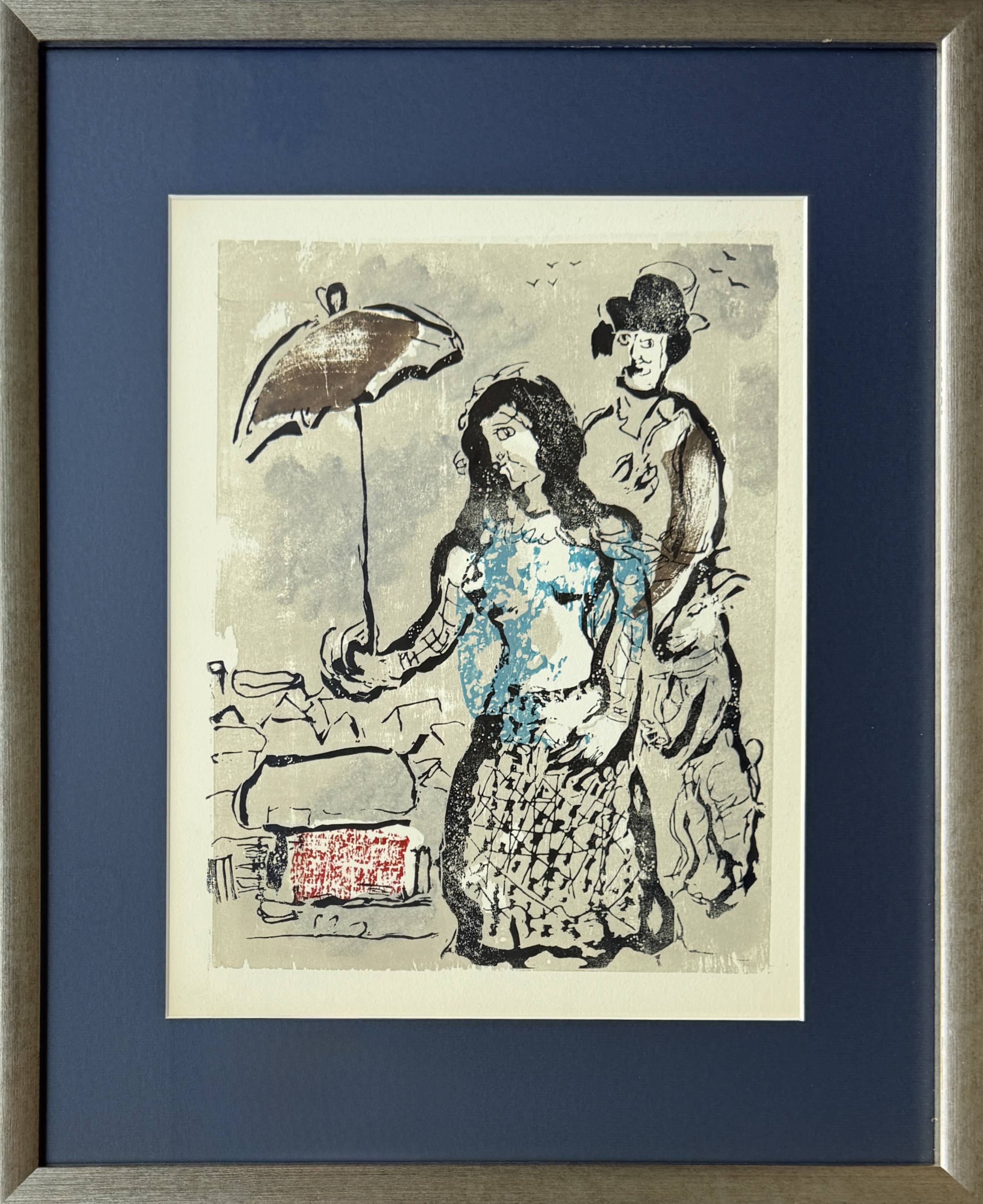 Poèmes, Planche IV by Marc Chagall