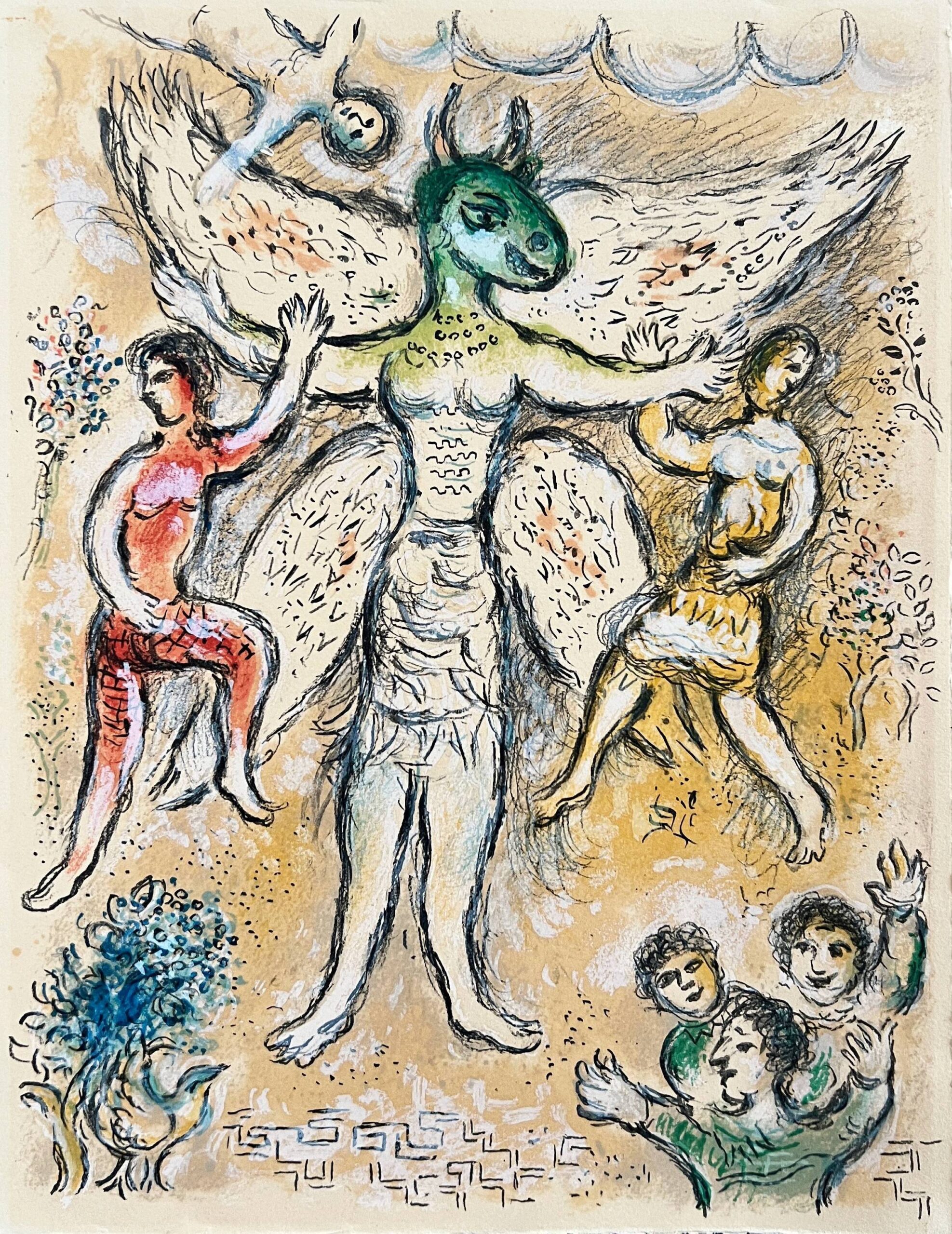 Marc Chagall – L’Odyssée, Planche XLI by Marc Chagall