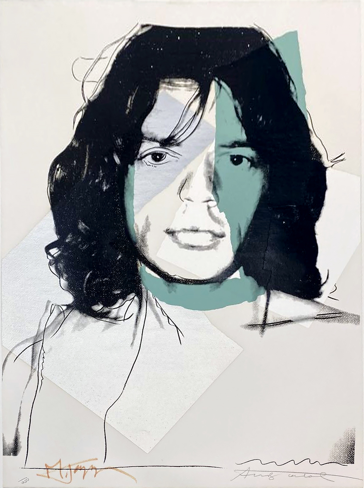 Mick Jagger Fs Ii.138 by Andy Warhol