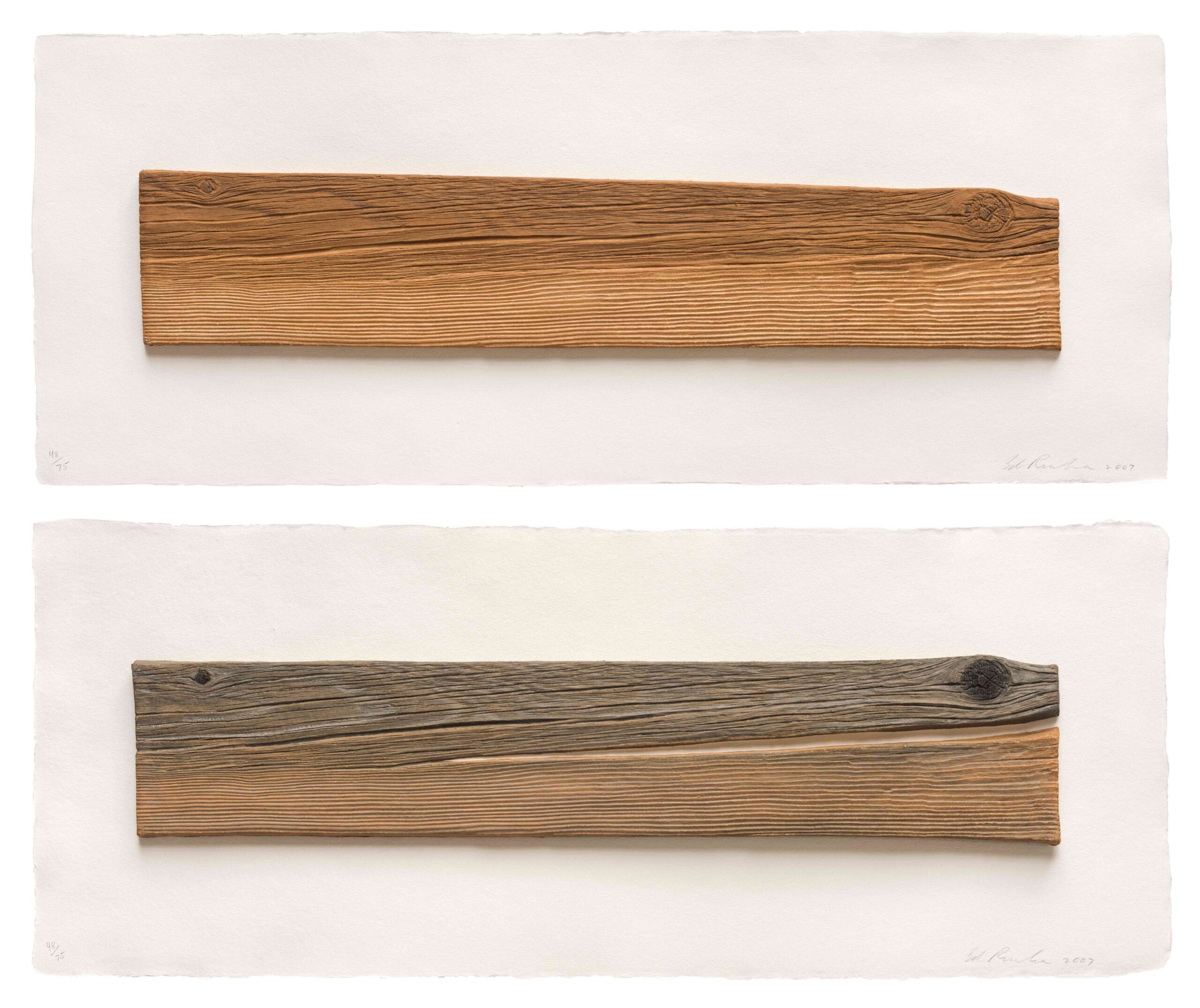 New Wood, Old Wood by Ed Ruscha