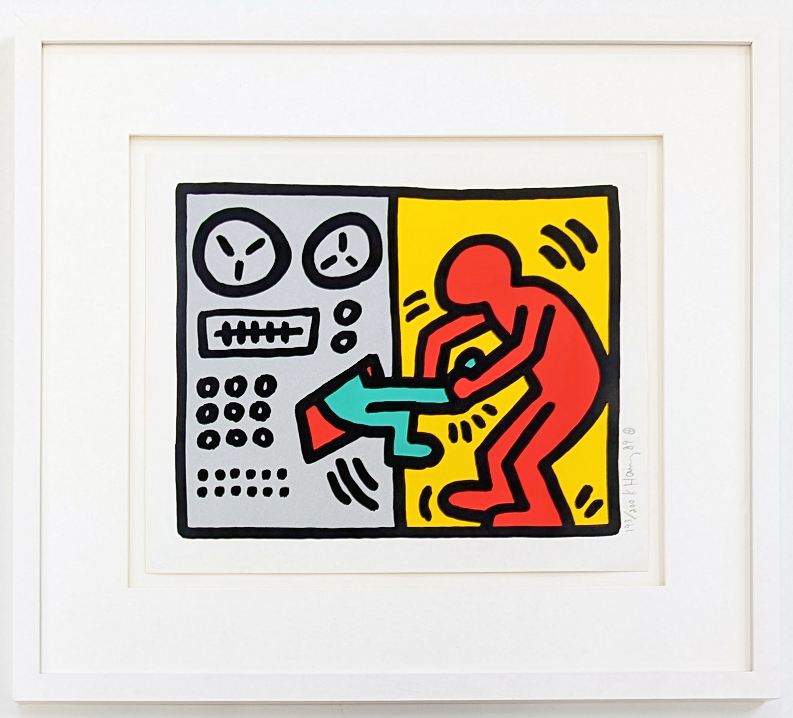 Pop Shop III (1), hand signed screen print by Keith Haring