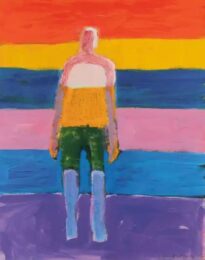 Person with Colors by Katherine Bradford at Dovehouse Contemporary