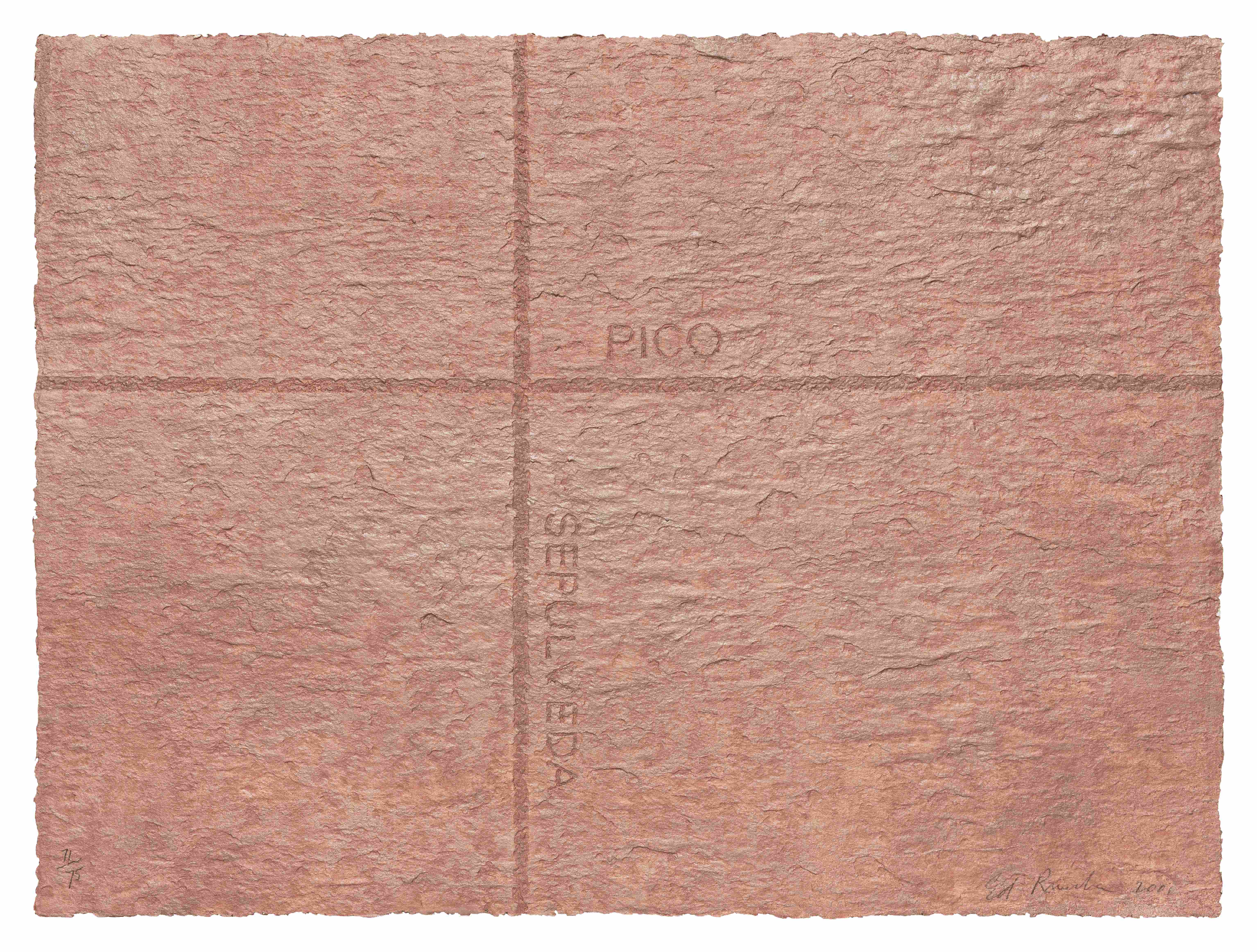Petro Plots: Pico / Sepulveda by Ed Ruscha