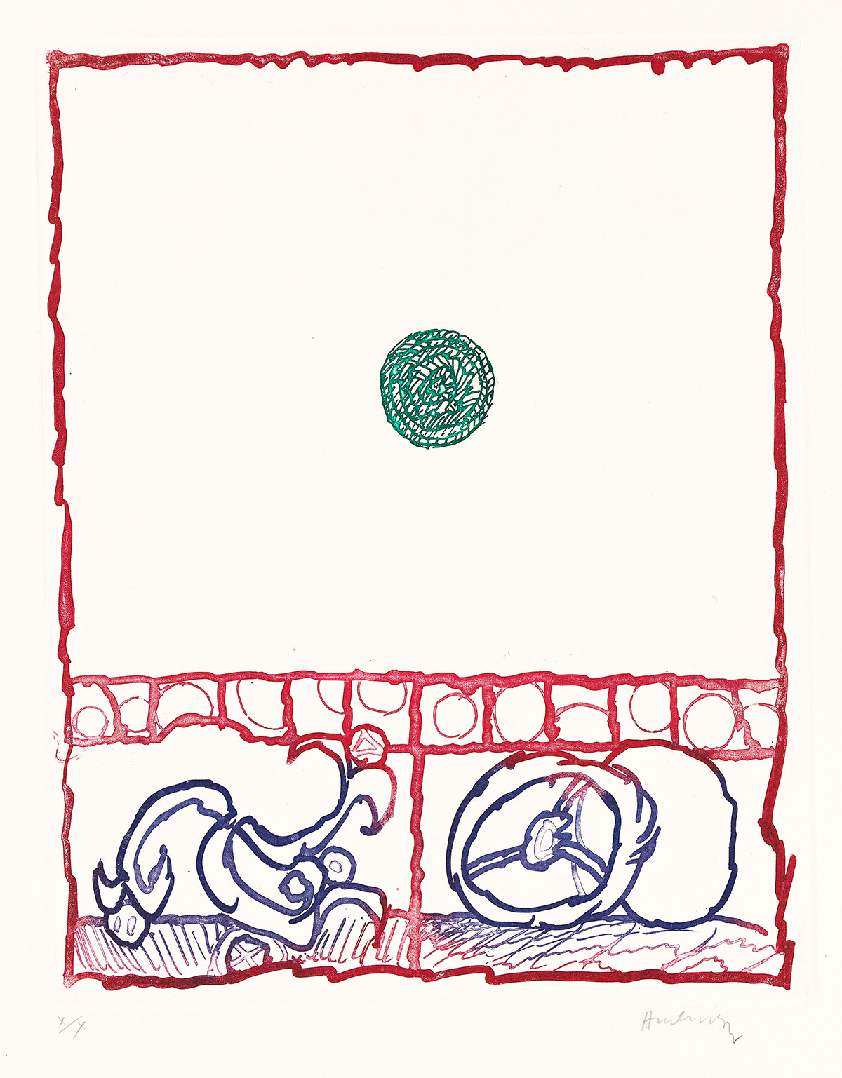 Devidoirs, Planche III by Pierre Alechinsky