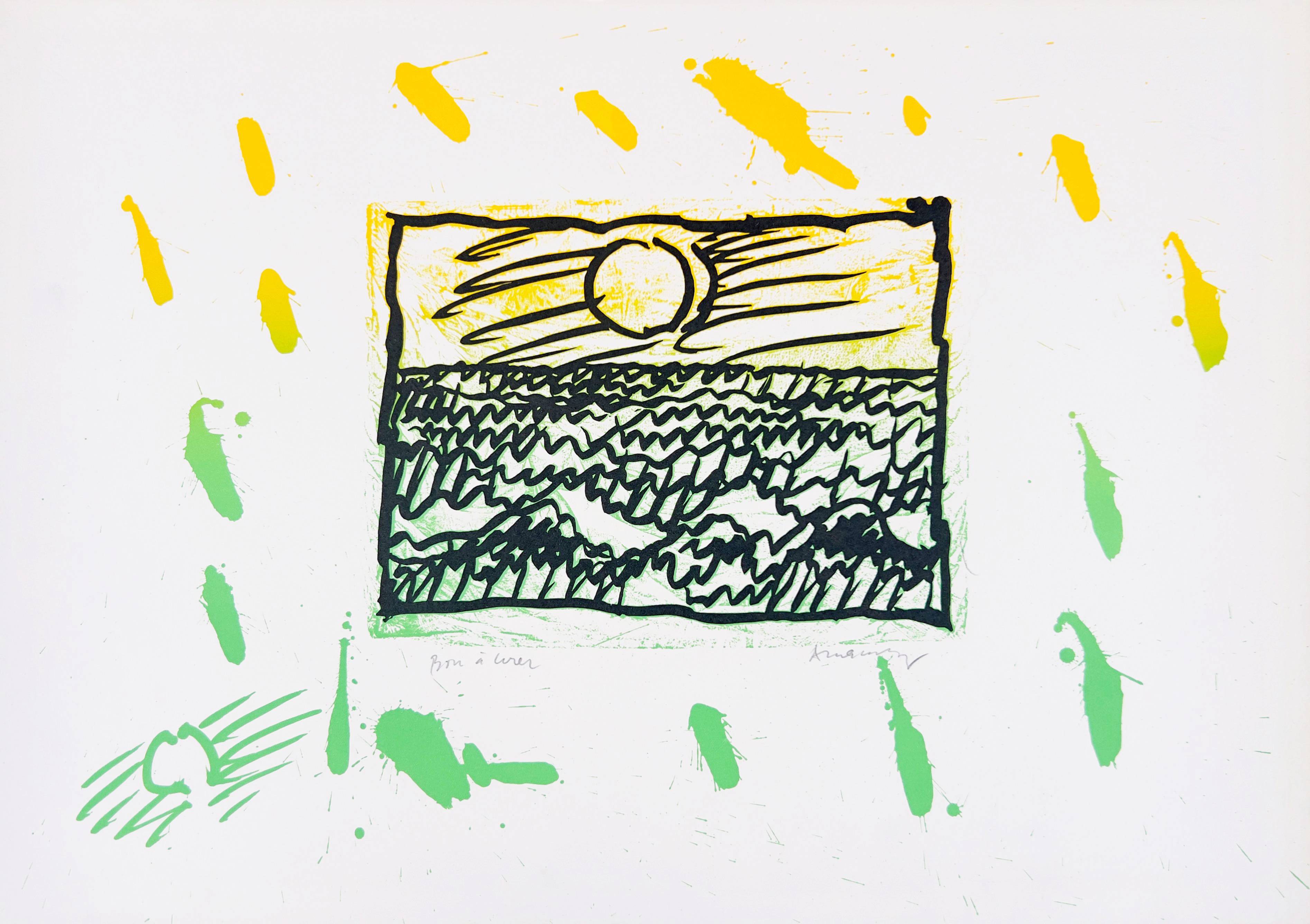 Lino-Litho, Planche VII by Pierre Alechinsky
