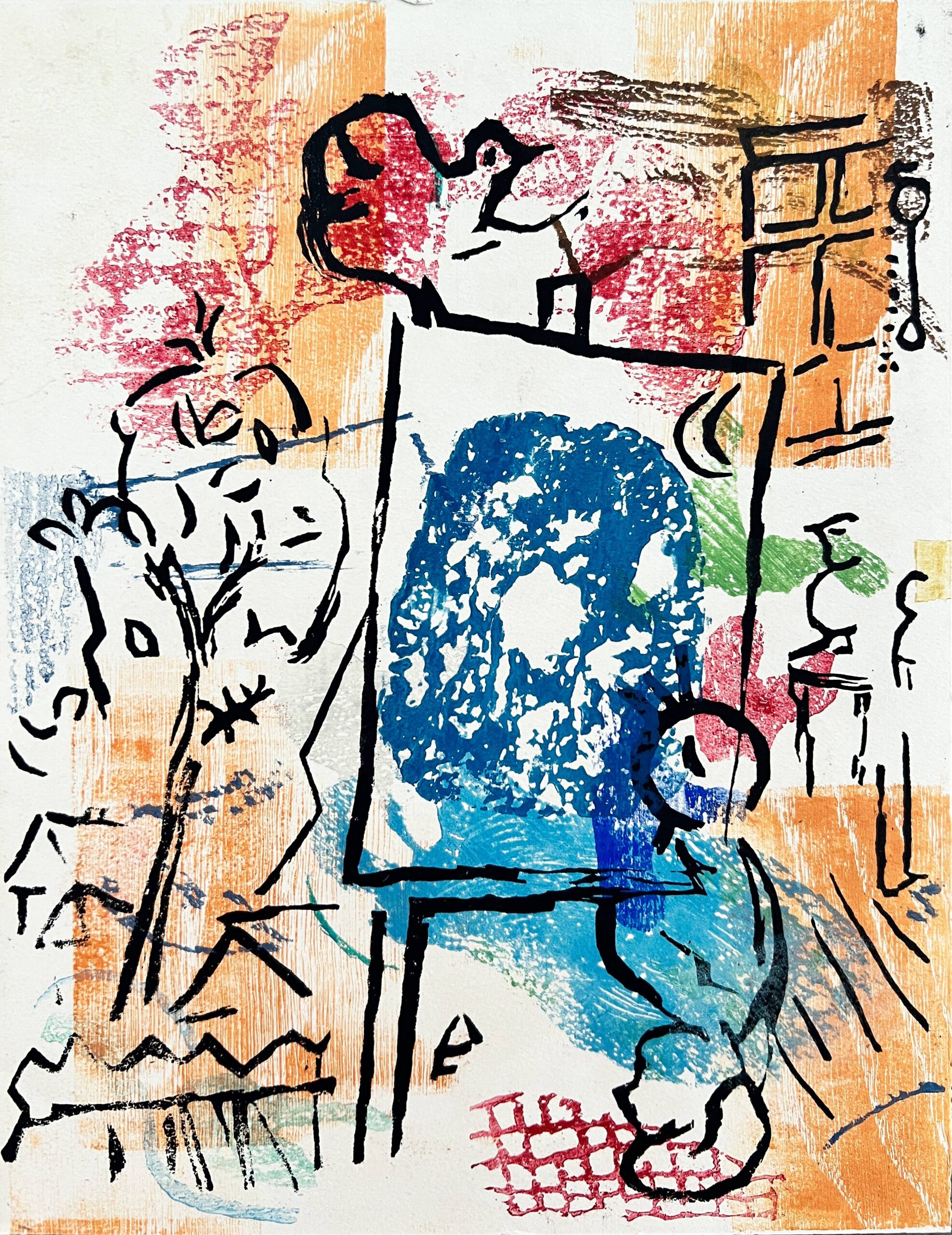 Poèmes, Planche II (trial proof) by Marc Chagall