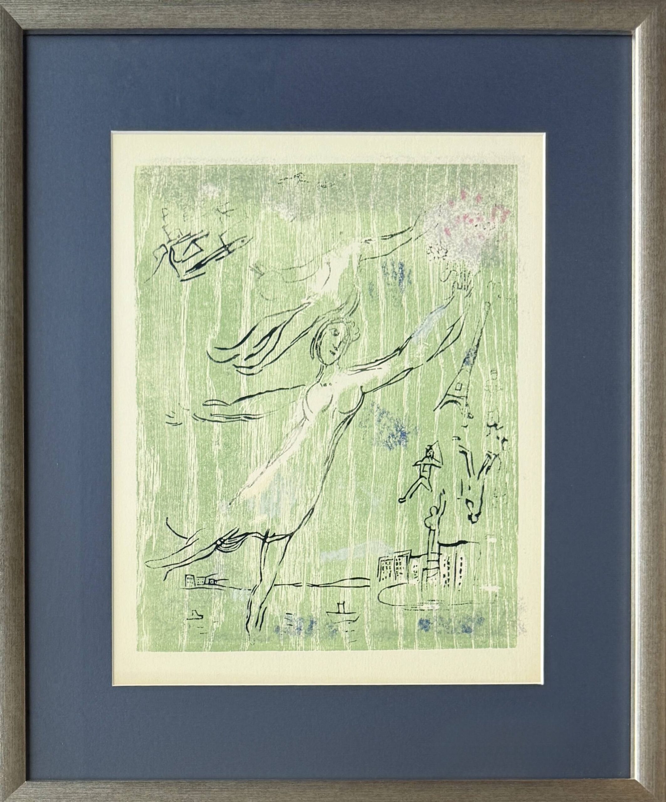 Poèmes, Planche IX (trial proof) by Marc Chagall