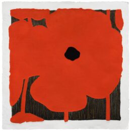 Red Flowers by Donald Sultan at Mixografia