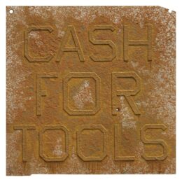 Rusty Signs: Cash for Tools 2 by Ed Ruscha at Mixografia