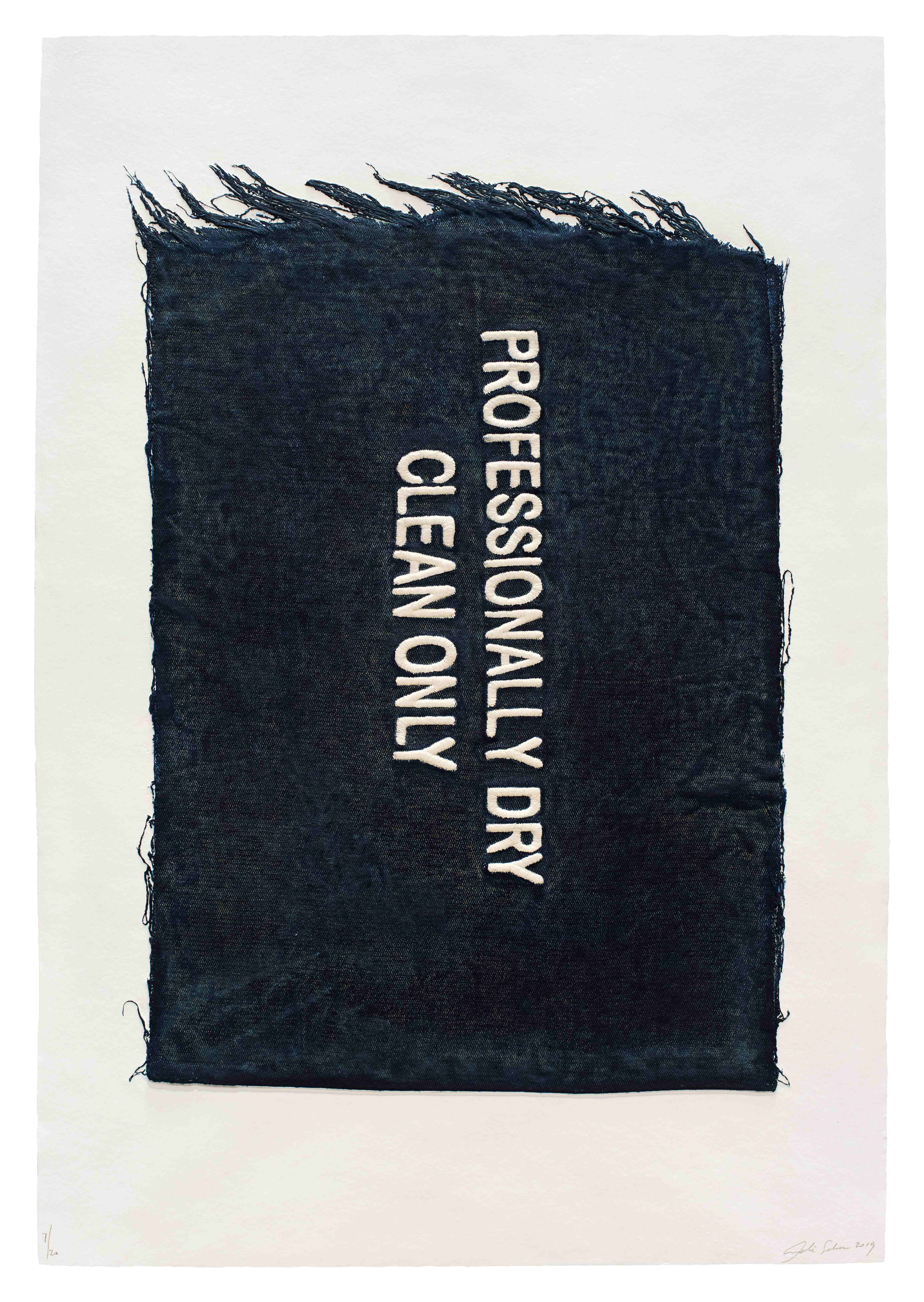 Professionally Dry Clean Only, Clothing Tag by Analia Saban