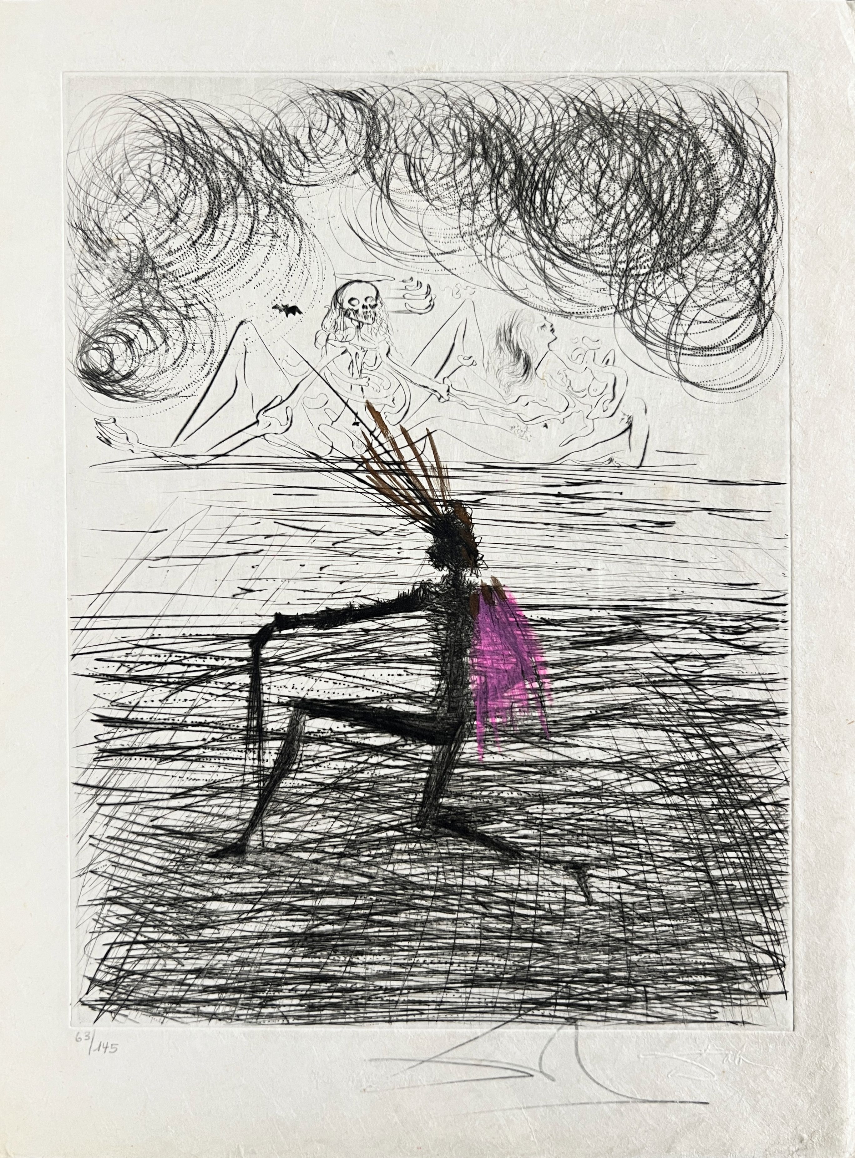 Kneeling Knight by Salvador Dalí