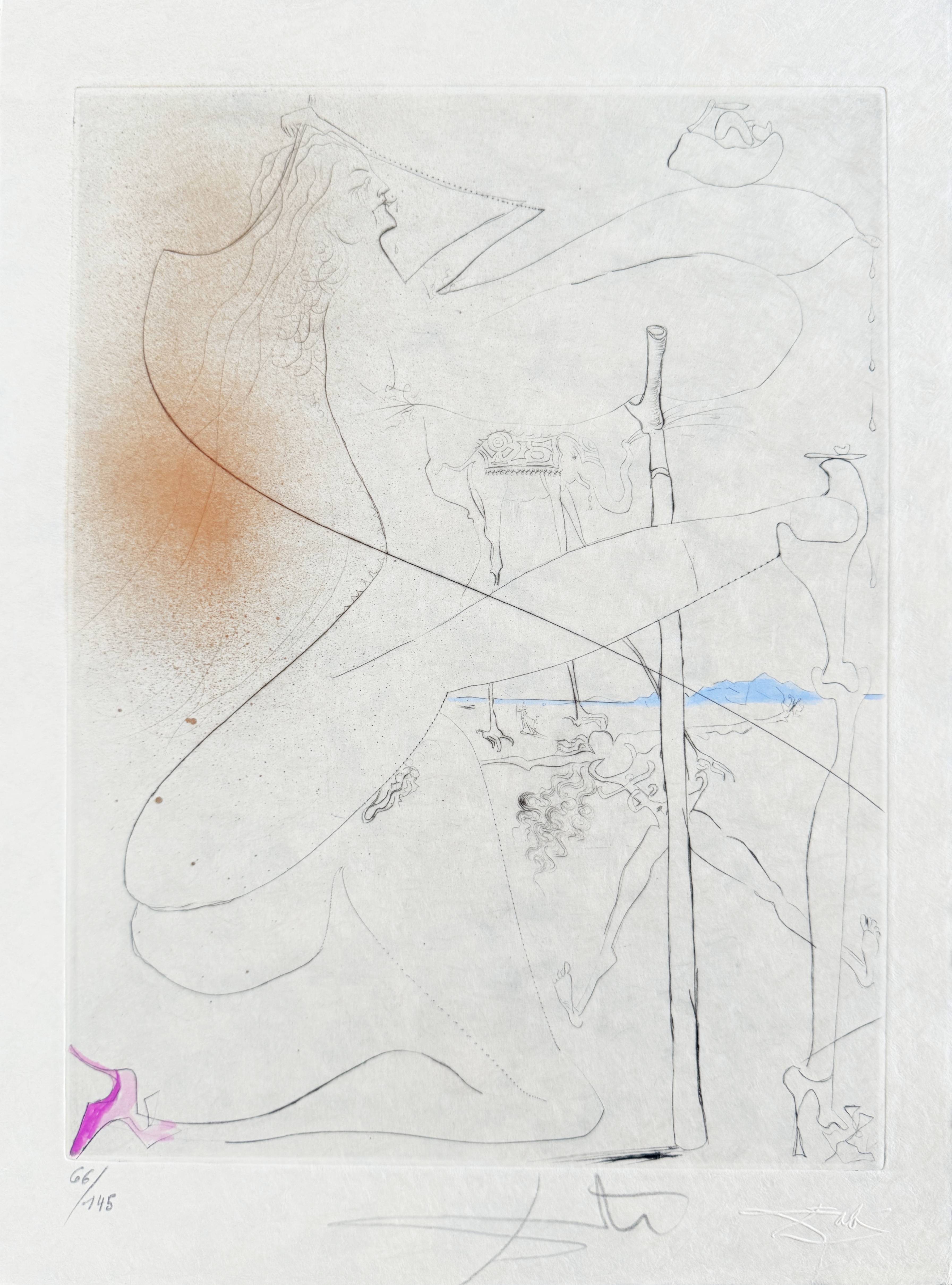 Femme à le béquille by Salvador Dalí