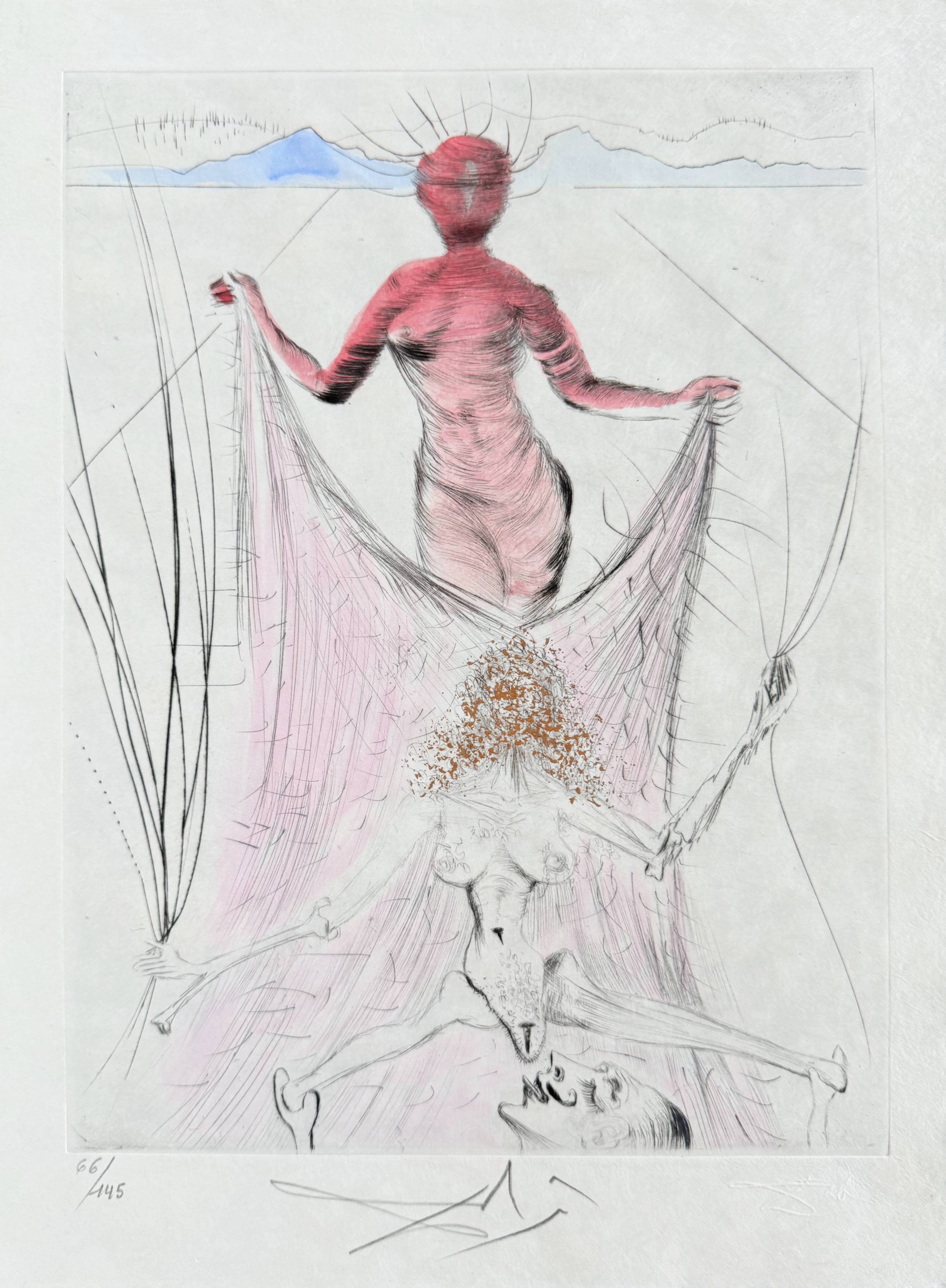 Femme tenant le voile by Salvador Dalí