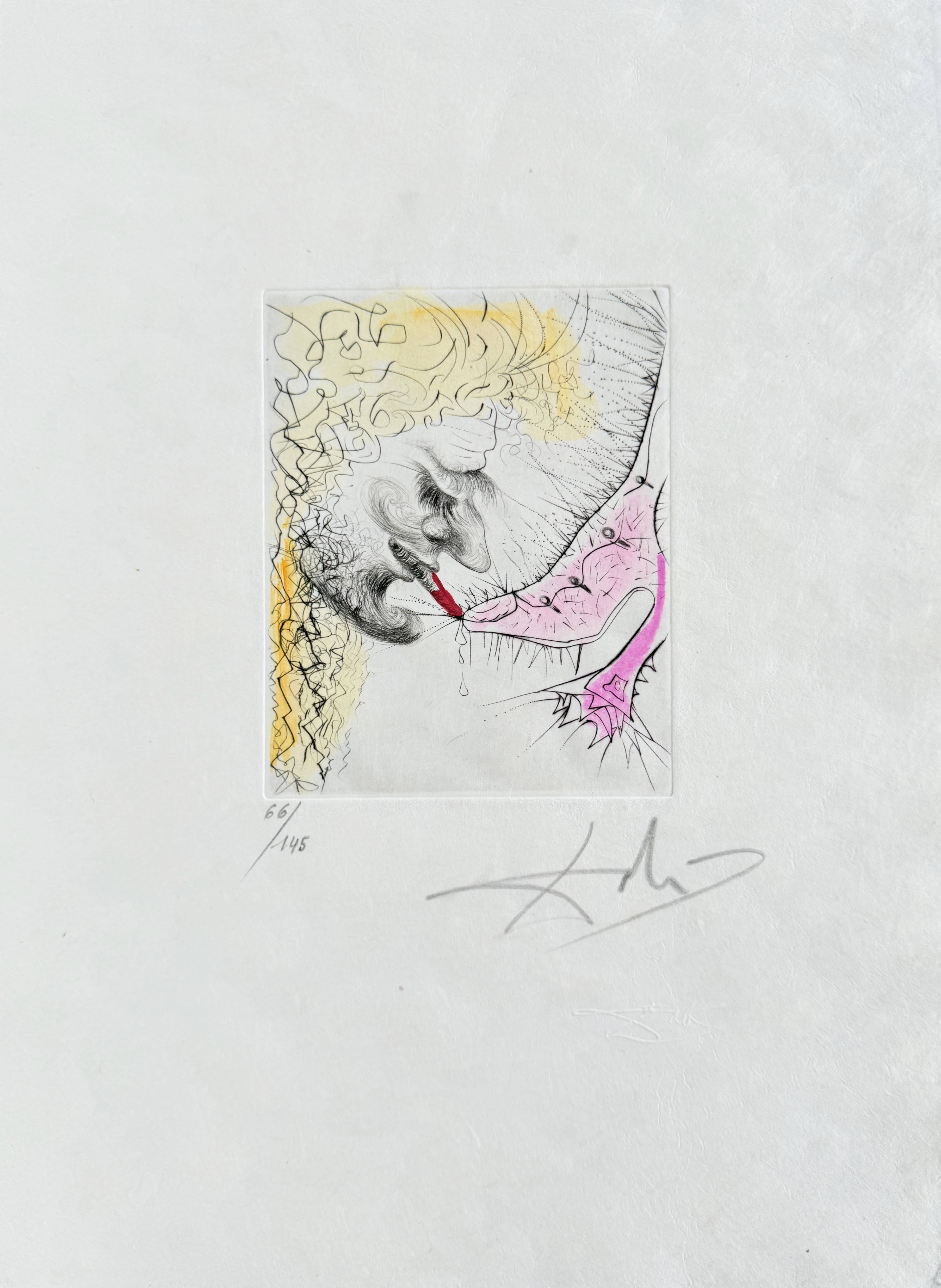 Homme baisant la chaussure by Salvador Dalí