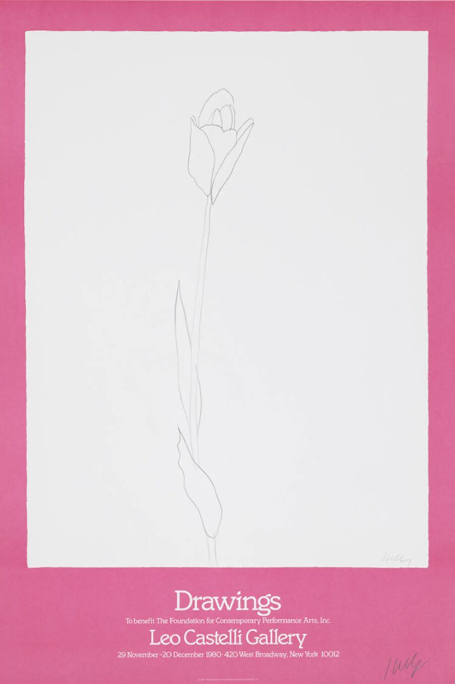 Drawings to Benefit The Foundation for Contemporary Performance Arts, Inc. (Tulip) by Ellsworth Kelly