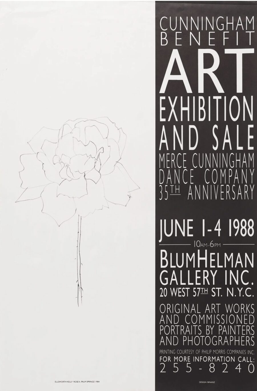 Merce Cunningham Benefit (Rose II) by Ellsworth Kelly