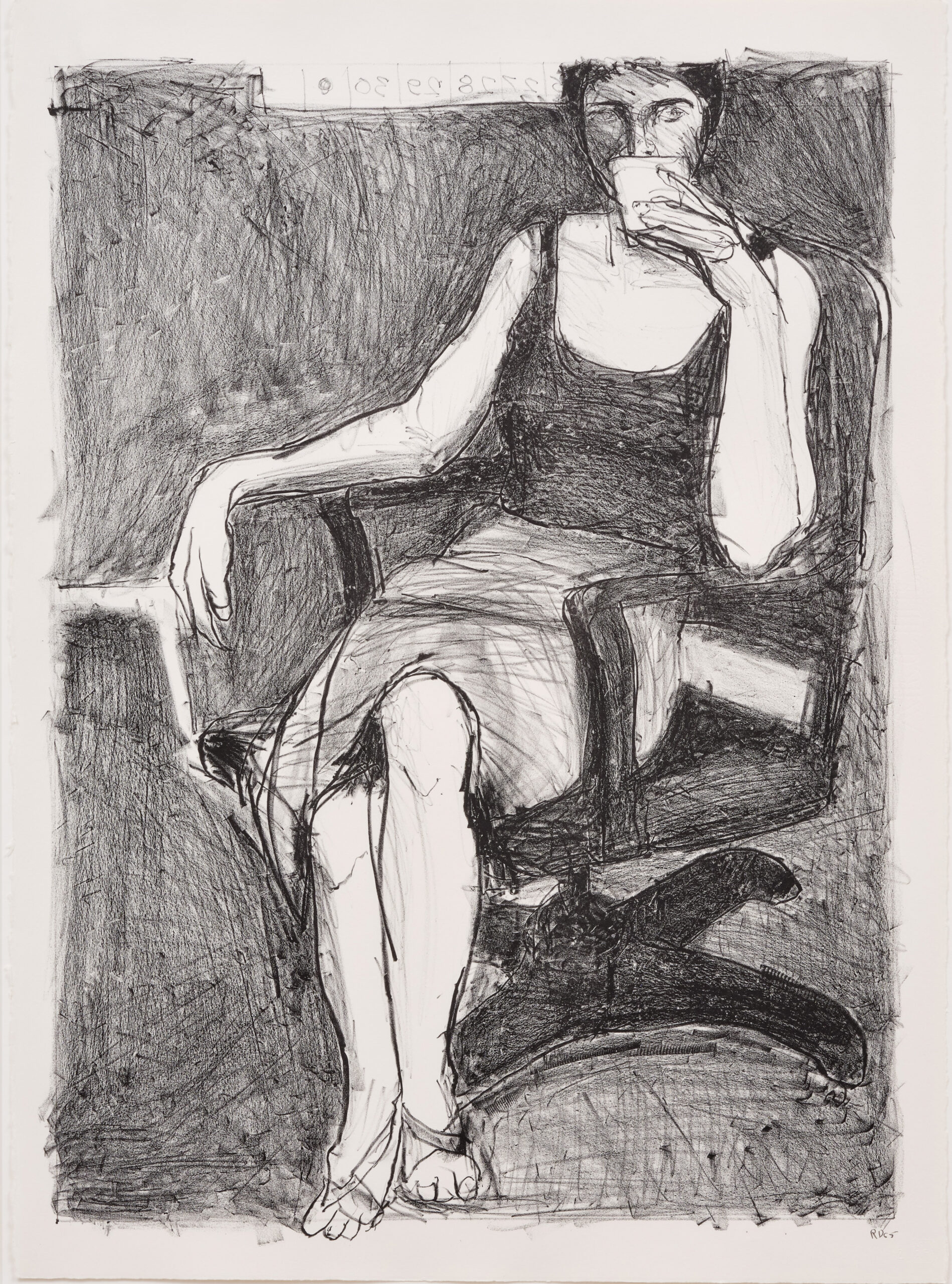 Seated Woman Drinking from a Cup by Richard Diebenkorn