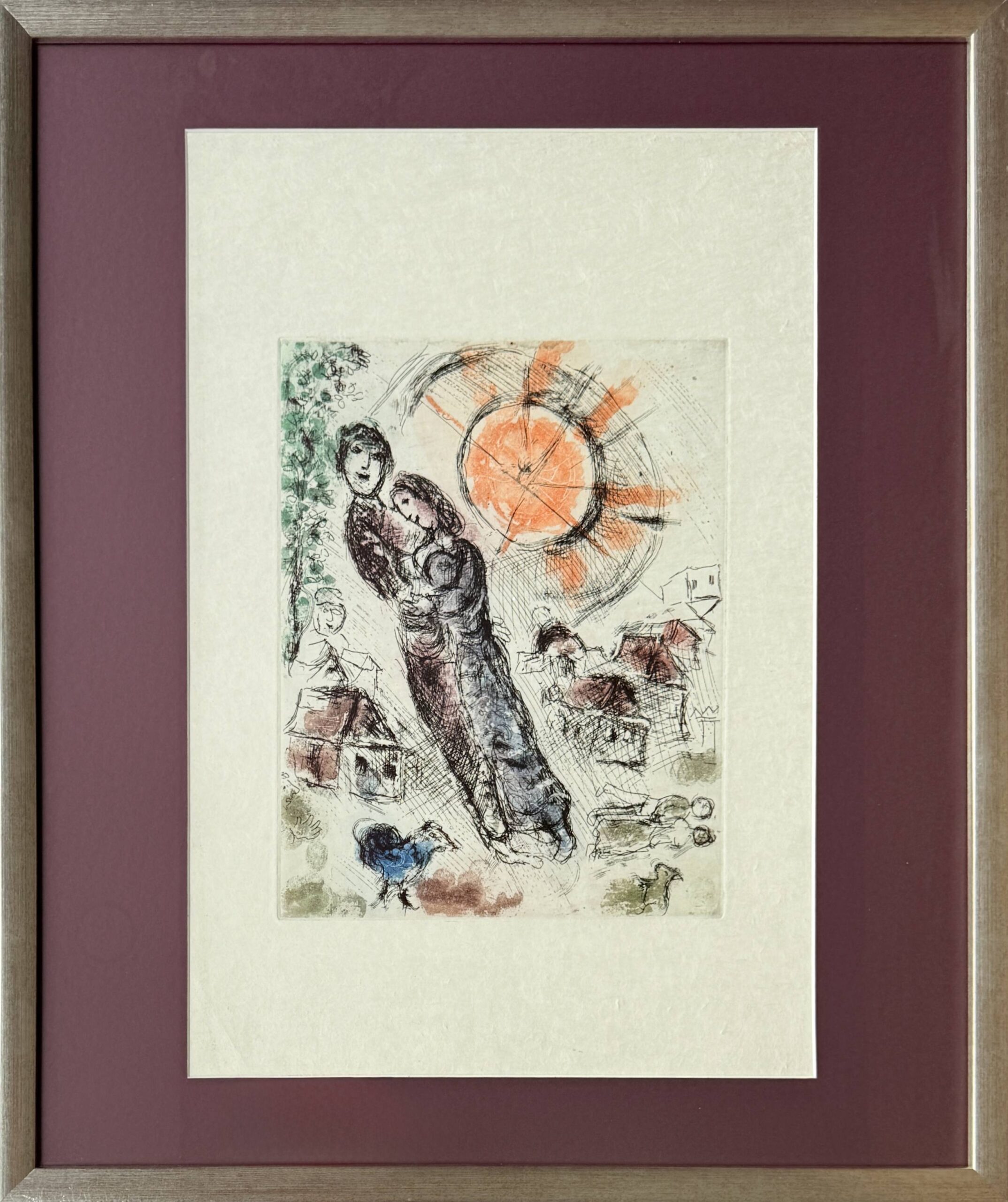 Soleil aux amoureux by Marc Chagall