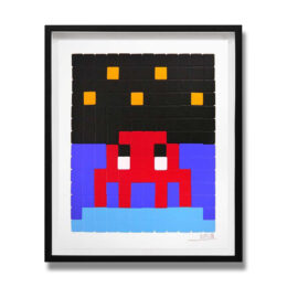 Space One (Red) by Invader at Taglialatella Galleries