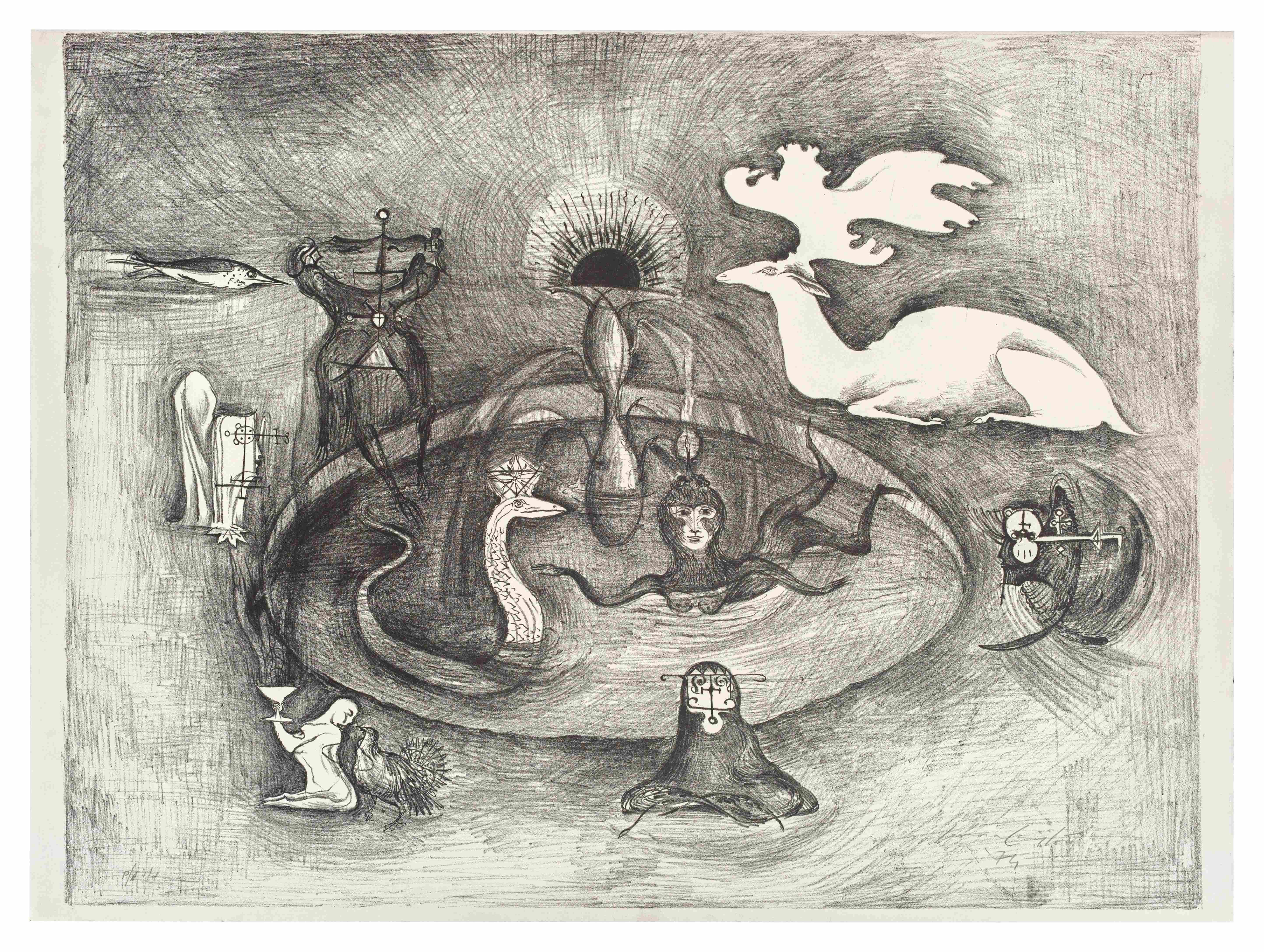 Stag at Mourn by Leonora Carrington