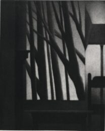 Still life w/chair & standing lamp by Robert Kipniss at ebo Gallery