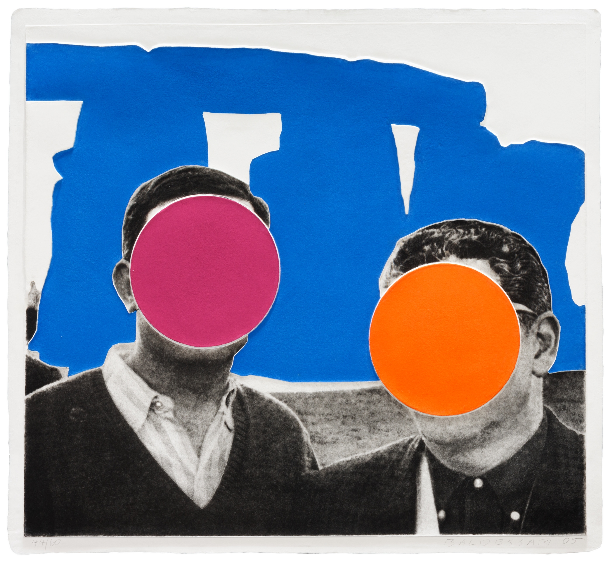 Stonehenge (With Two Persons) Blue by John Baldessari