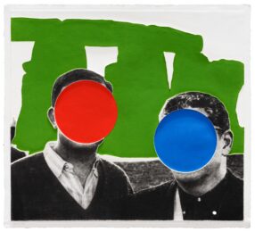 Stonehenge (With Two Persons) Green by John Baldessari at Mixografia