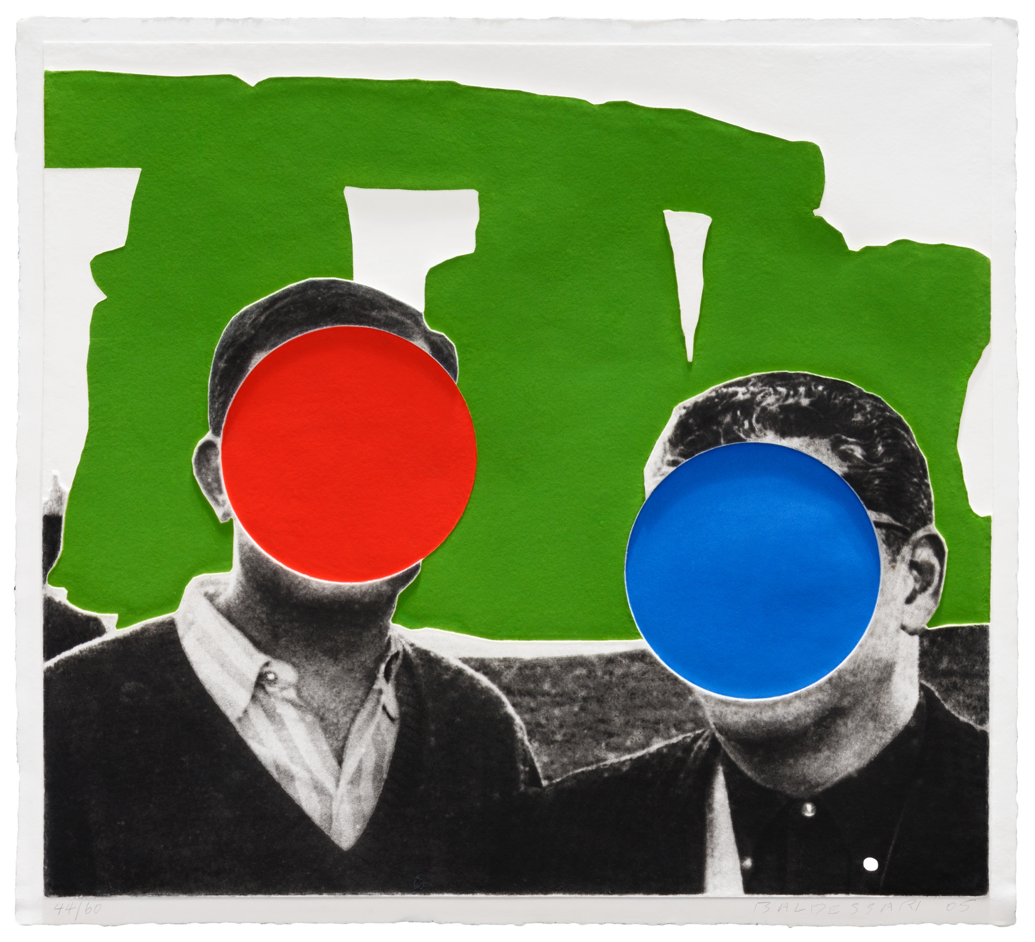 Stonehenge (With Two Persons) Green by John Baldessari